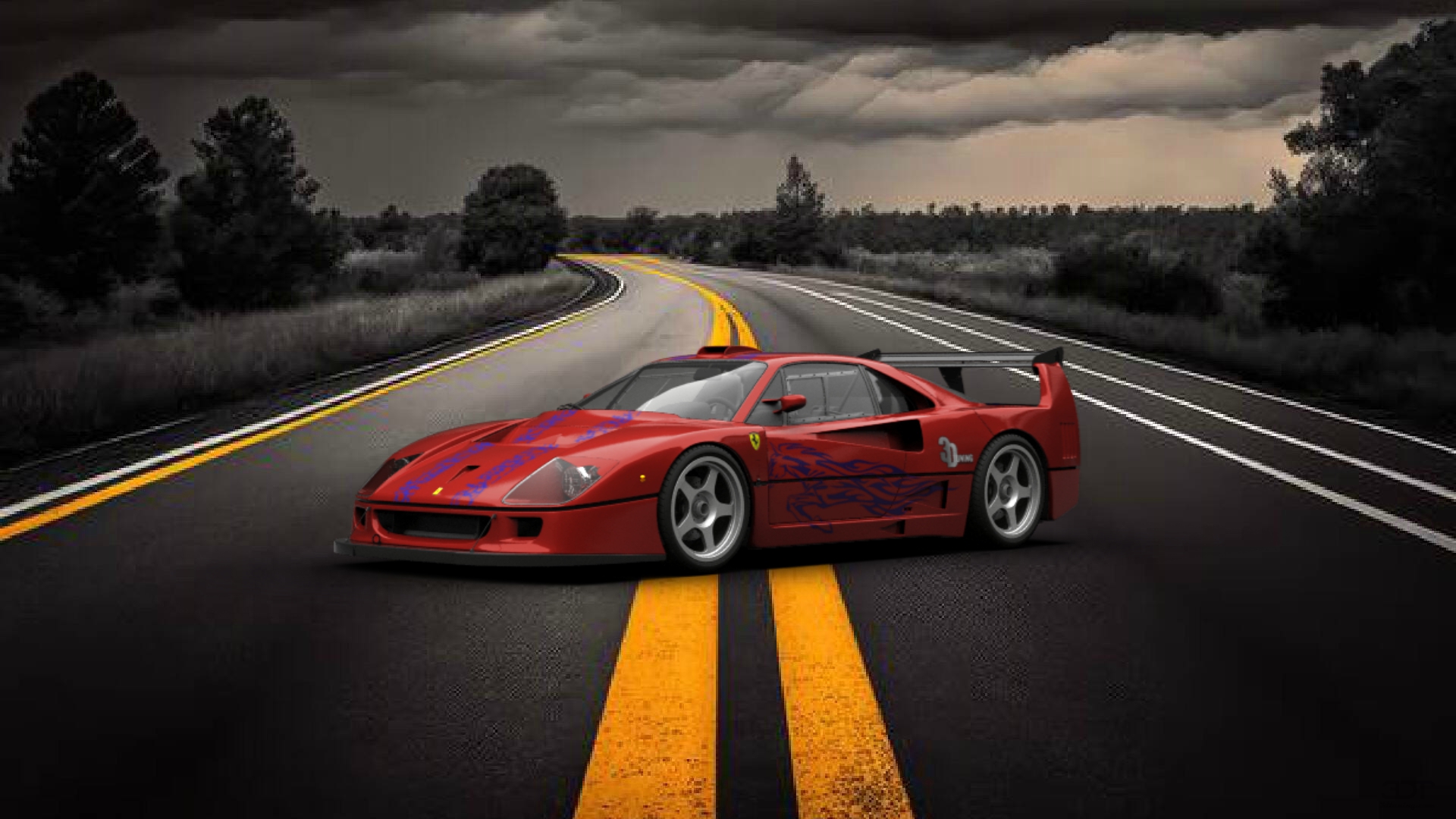 Ferrari F40 Competizione Coupe 1989 tuning