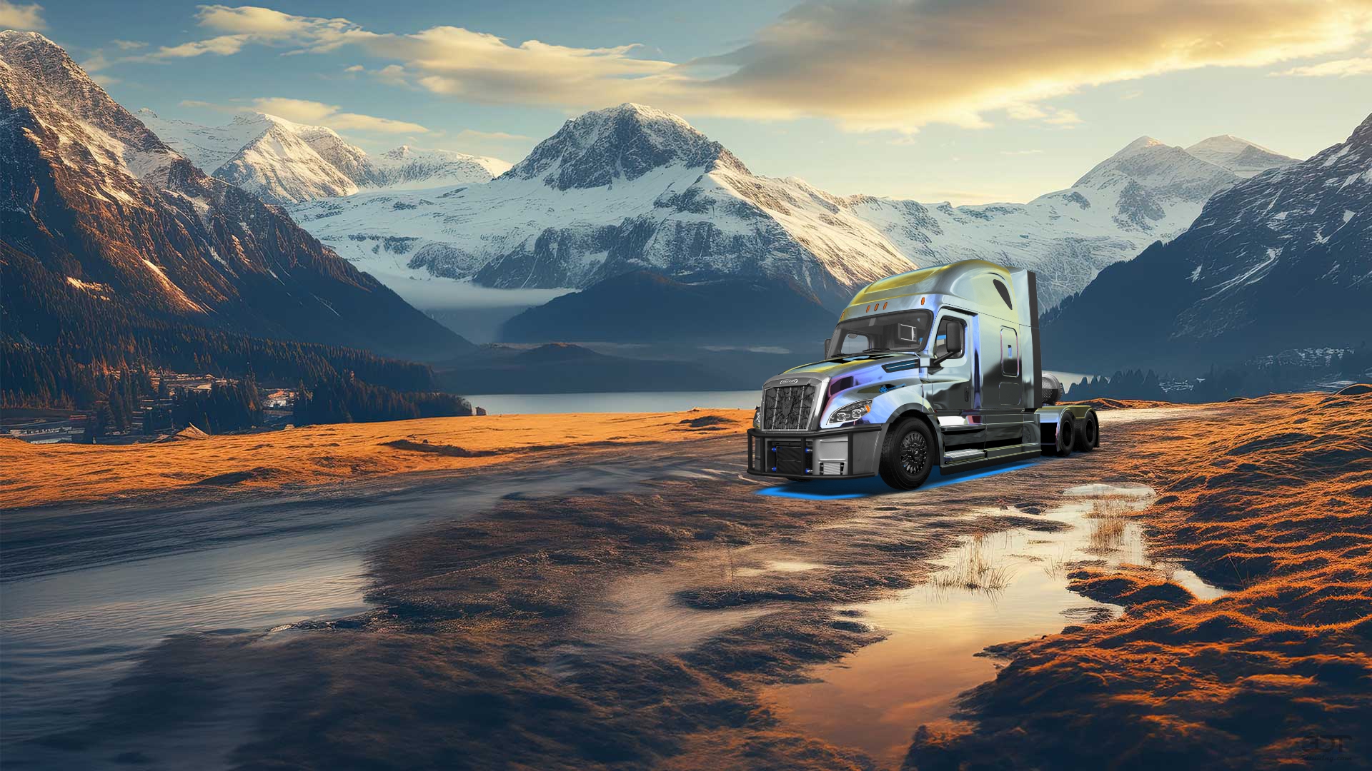 Freightliner Cascadia Sleeper Cab Truck 2018 tuning