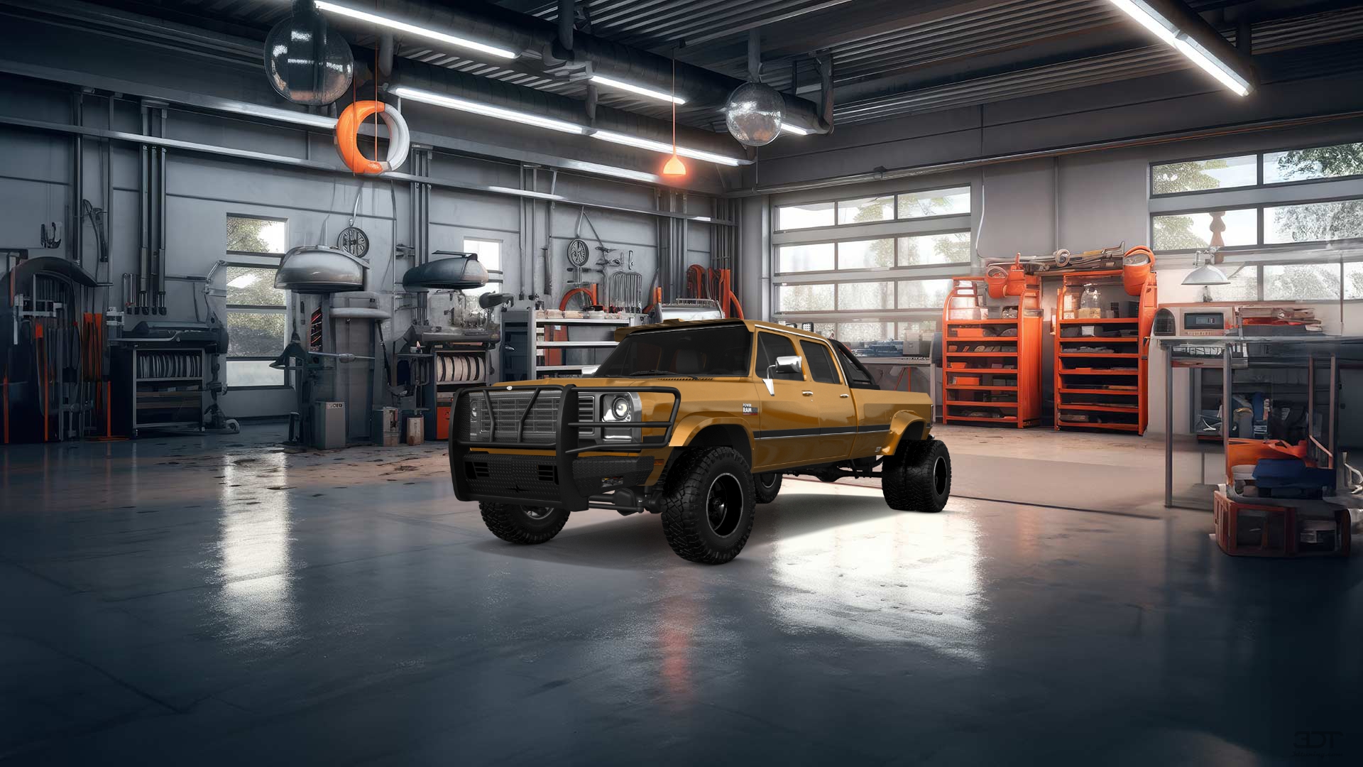 Dodge Ram 350 4 Door pickup truck 1991