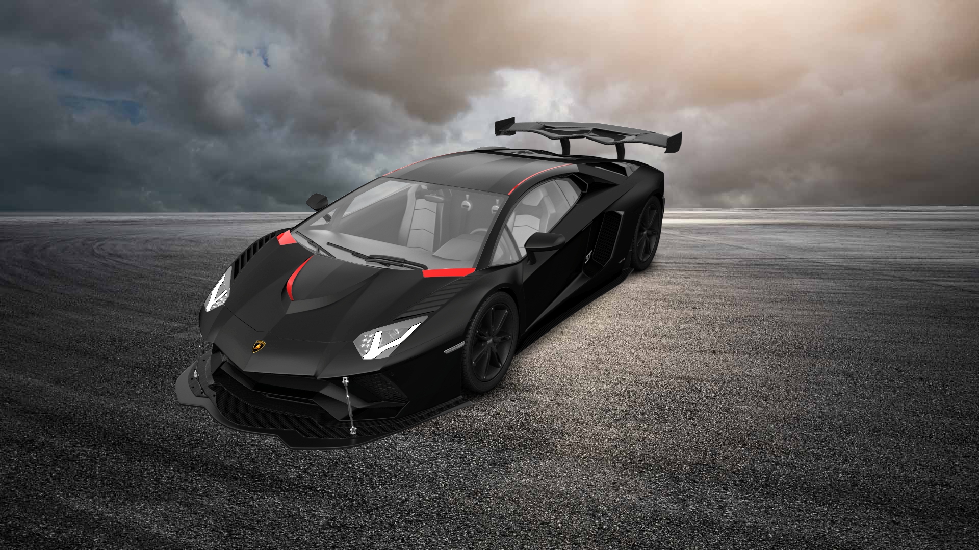 Lamborghini Aventador 2 Door Coupe 2012 tuning