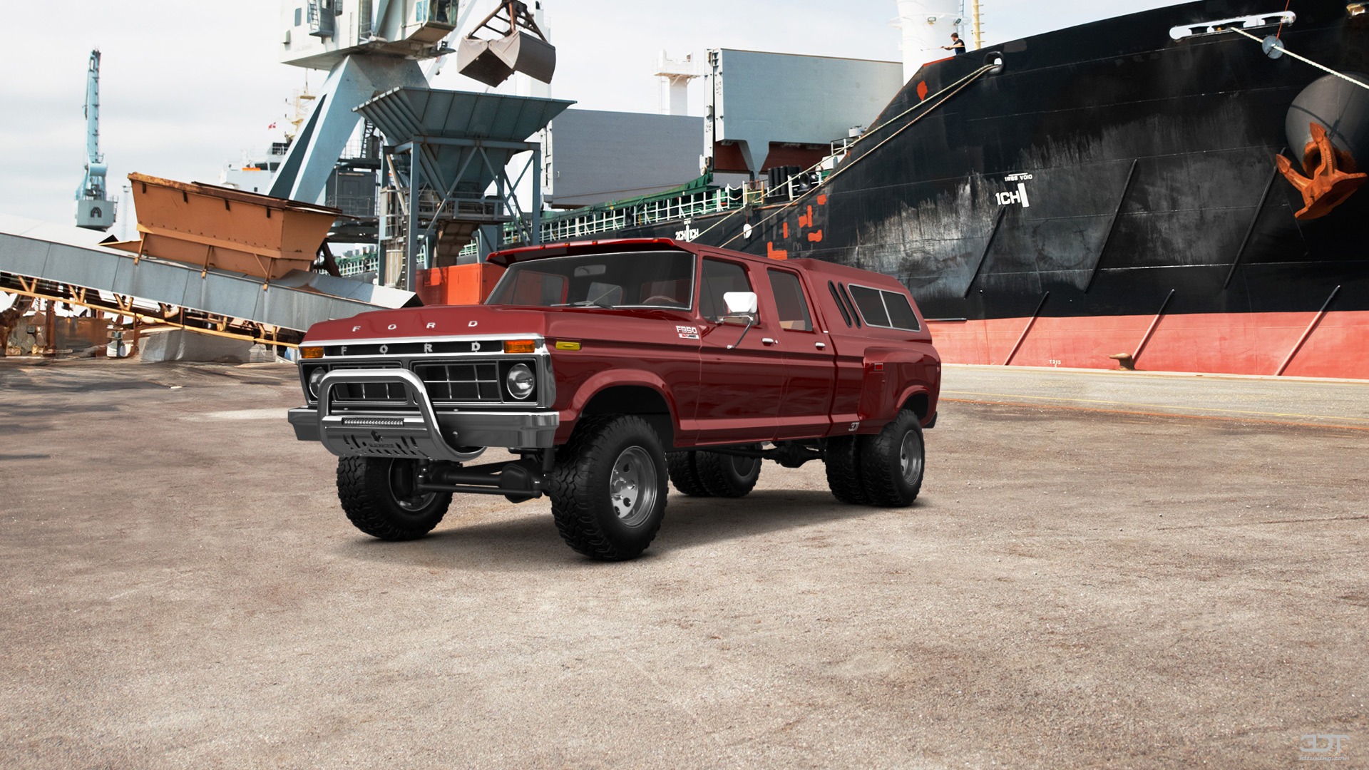 Ford F-350 Dually 4 Door pickup truck 1973