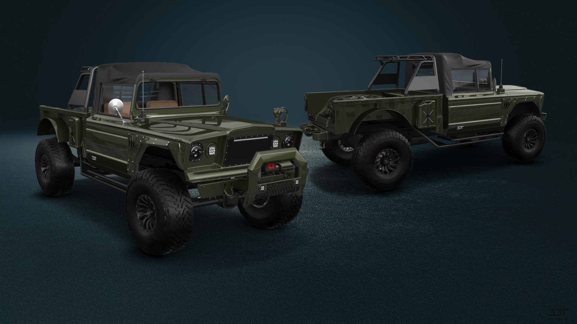 Jeep Kaiser M715 2 Door pickup truck 1968 tuning