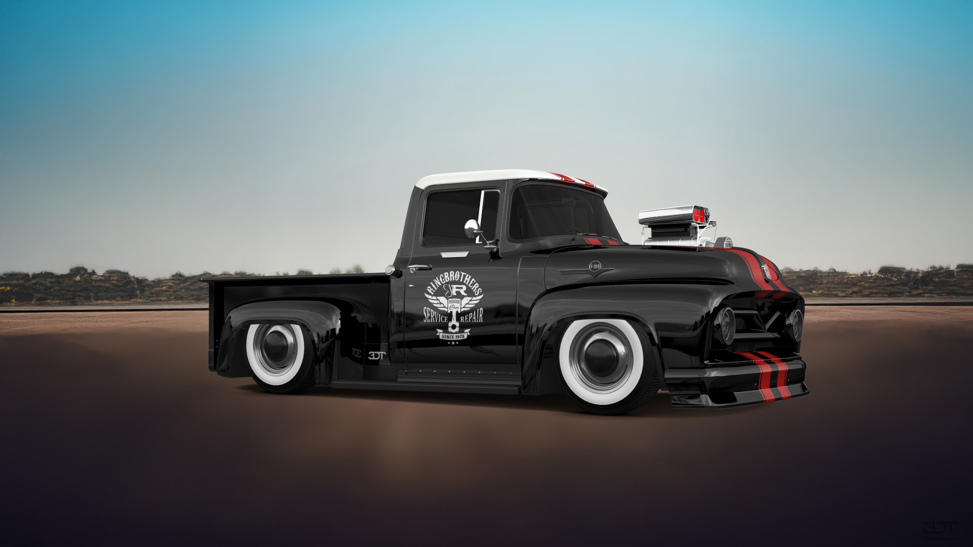 Ford F-100 2 Door truck 1956 tuning