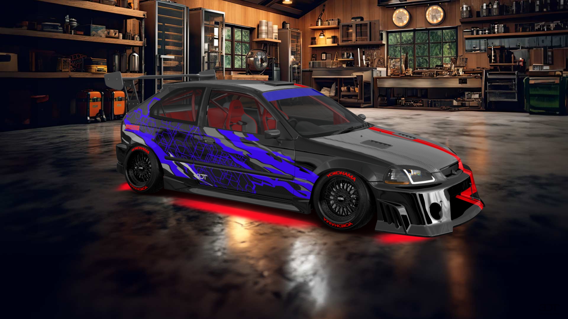 Honda Civic 3 Door Hatchback 1997 tuning