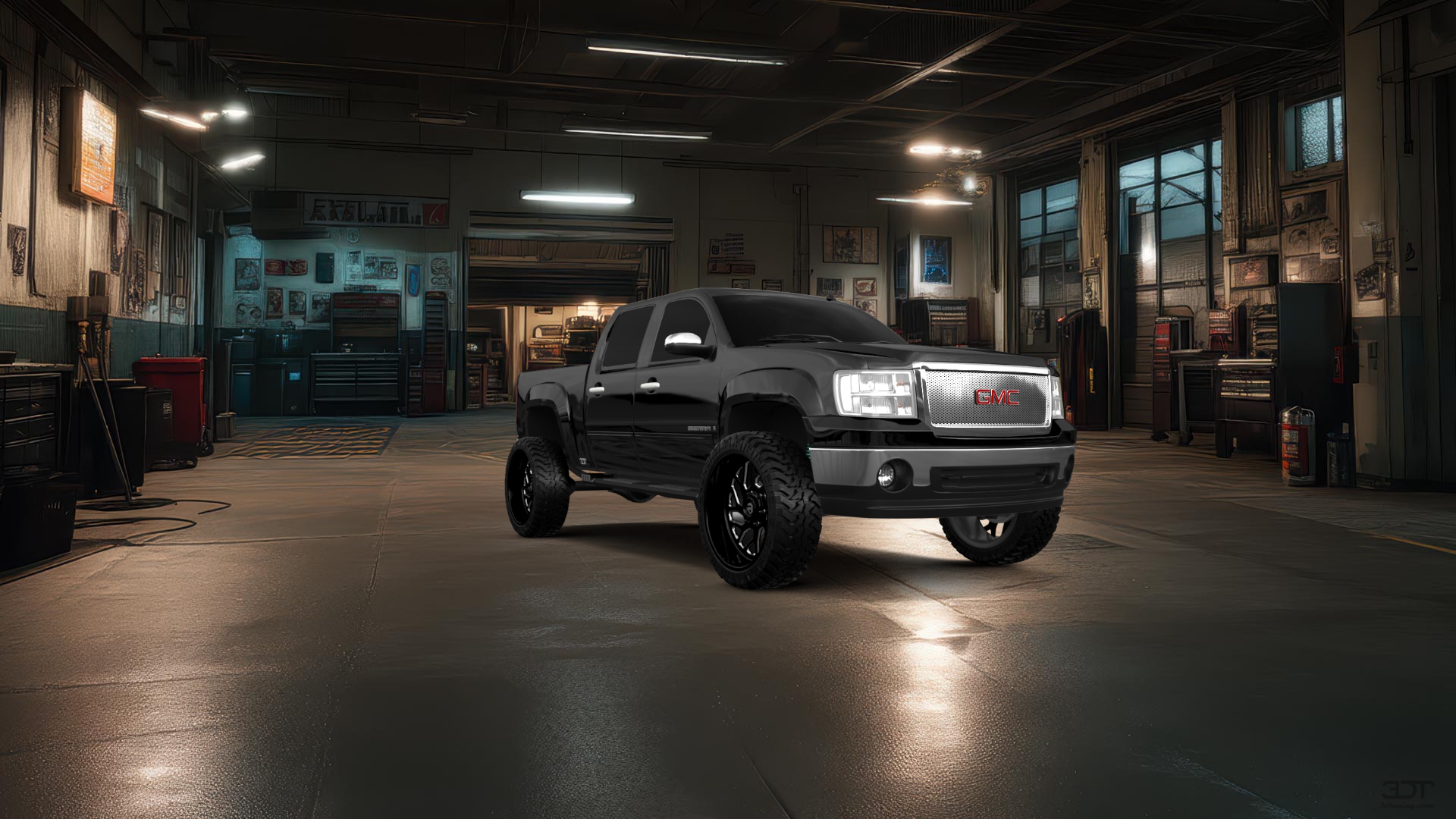 GMC Sierra 1500 Crew Cab 5.8 ft box 4 Door pickup truck 2007 tuning