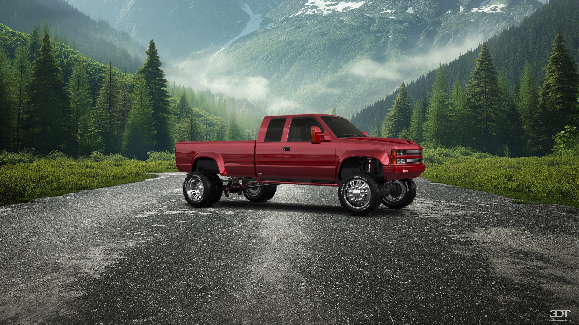 Chevrolet K3500 Extended Cab Pickup Truck 1988