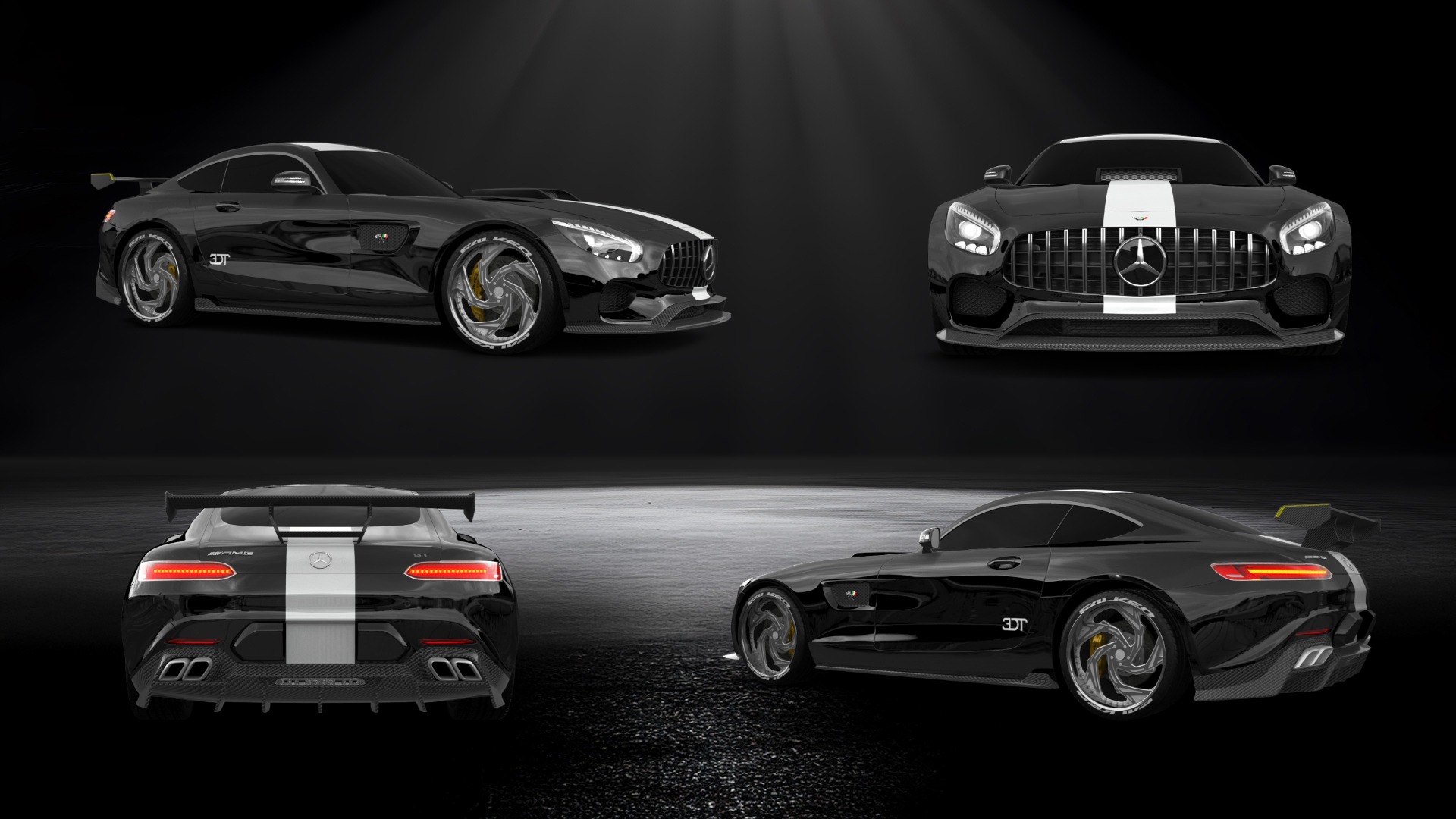 Mercedes AMG GT 2 door fastback coupe 2015 tuning