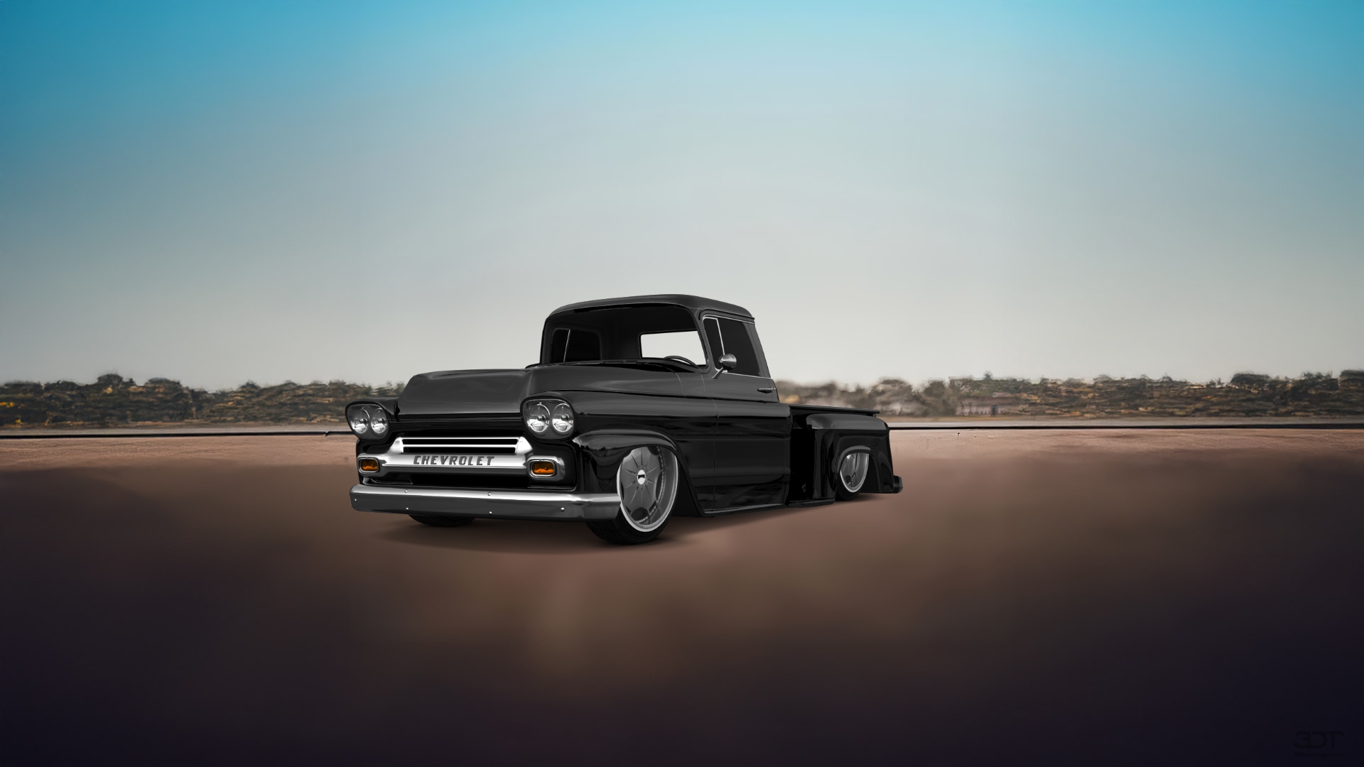 Chevrolet Apache Stepside 2 Door pickup truck 1959 tuning