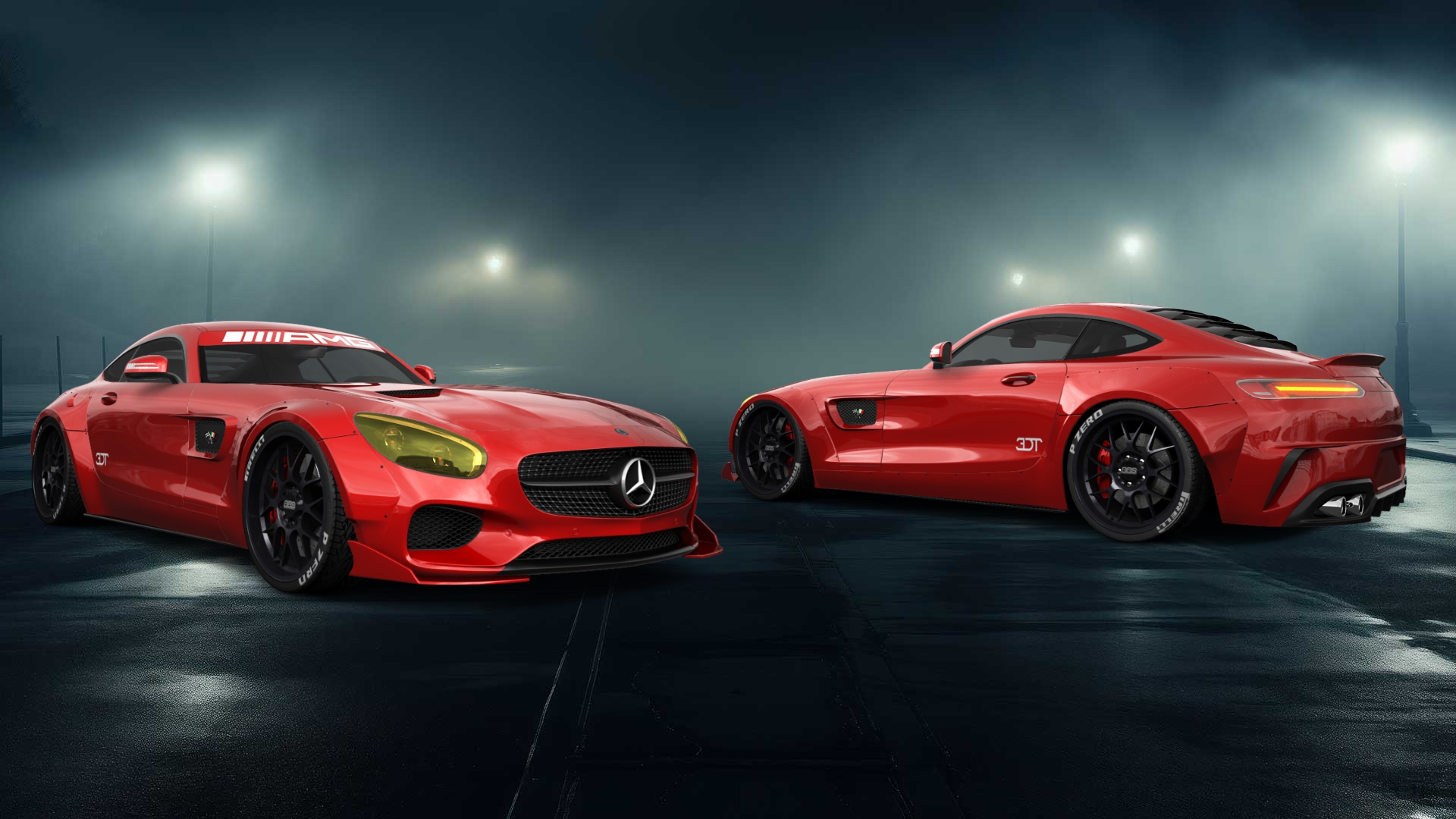 Mercedes AMG GT 2 door fastback coupe 2016 tuning