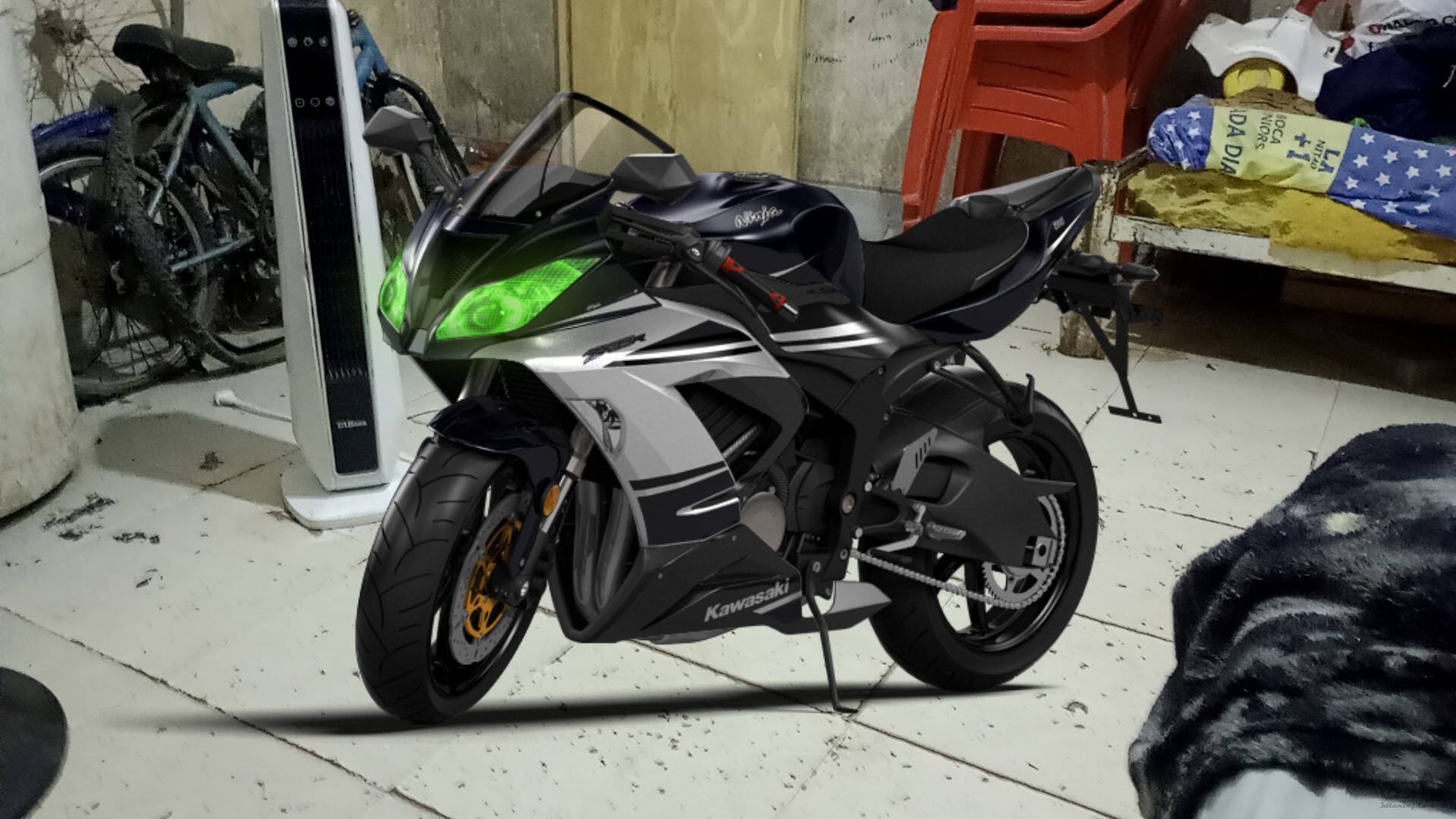 Kawasaki Ninja ZX 6R Sport Bike 2015 tuning