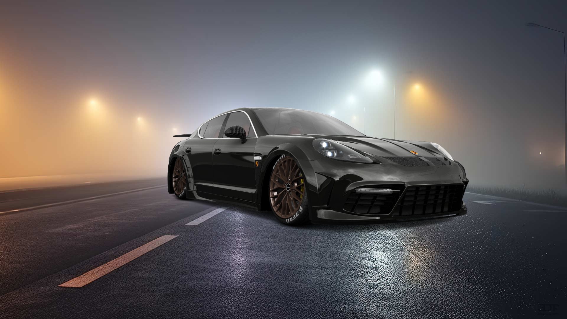 Porsche Panamera 4 door fastback saloon 2011