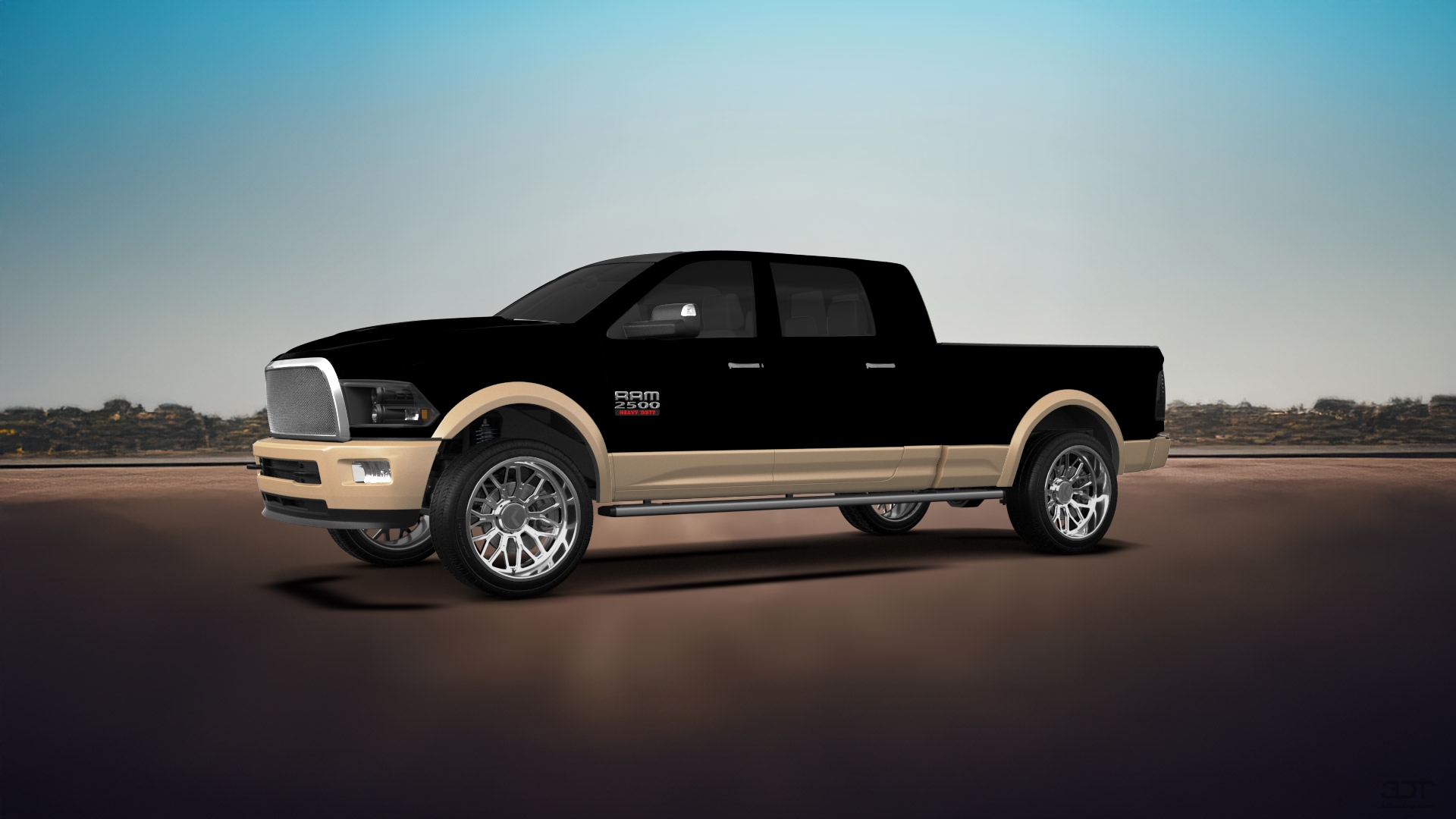 Dodge Ram 2500 Mega Cab 6.4 ft box 4 Door pickup truck 2010 tuning