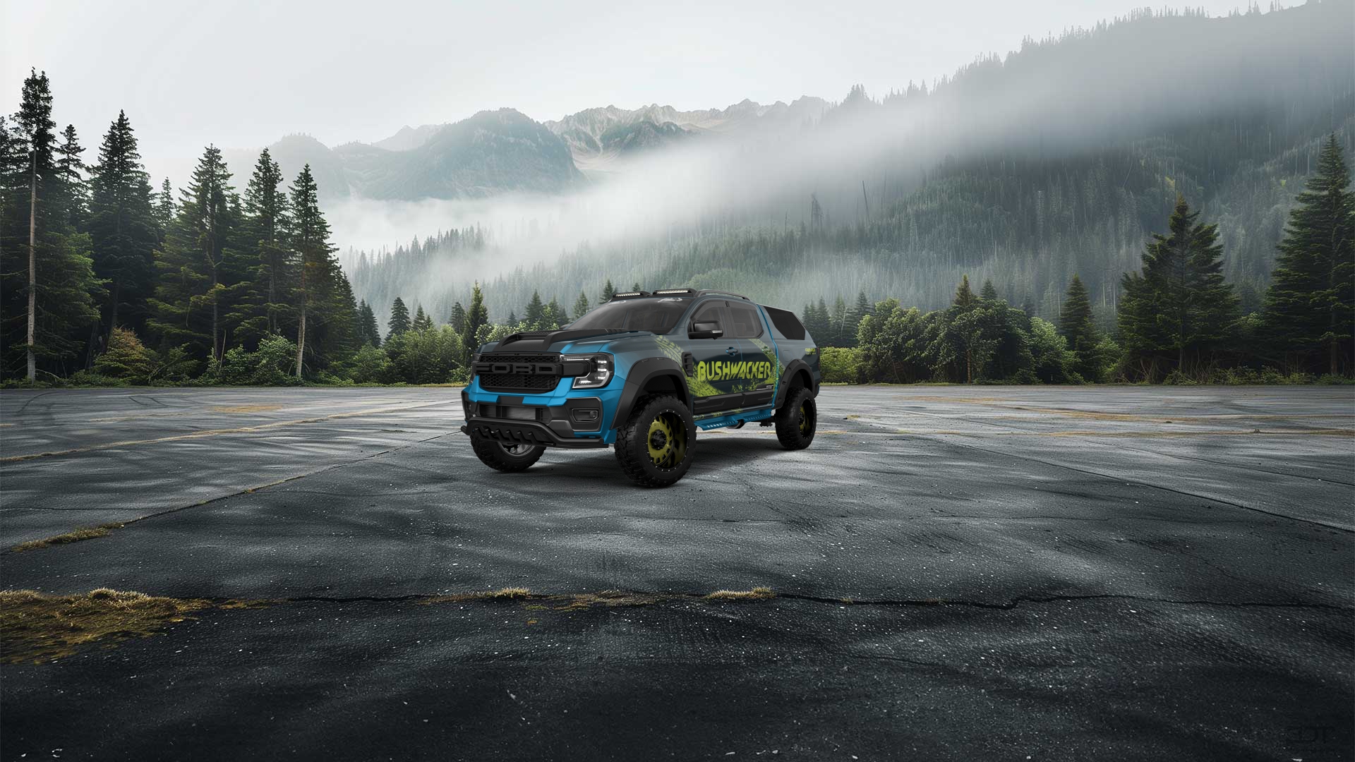 Ford Ranger 4 Door pickup truck 2022 tuning