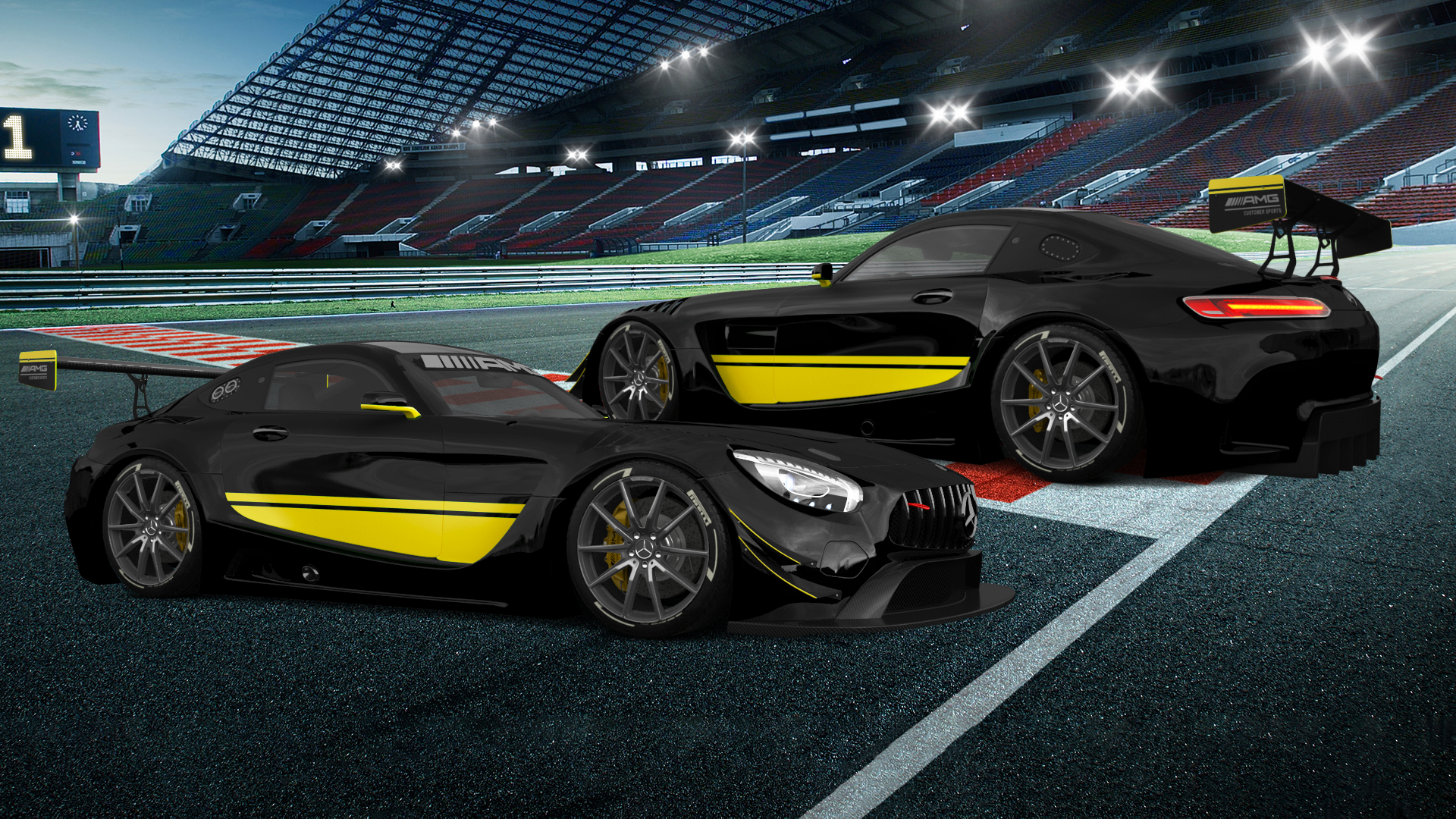 Mercedes AMG GT 2 door fastback coupe 2015 tuning