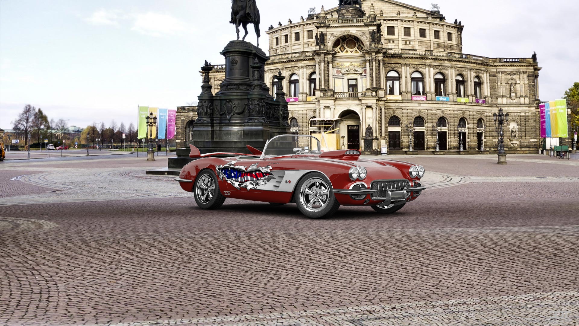 Tuning Chevrolet Corvette Convertible Coupe 1958