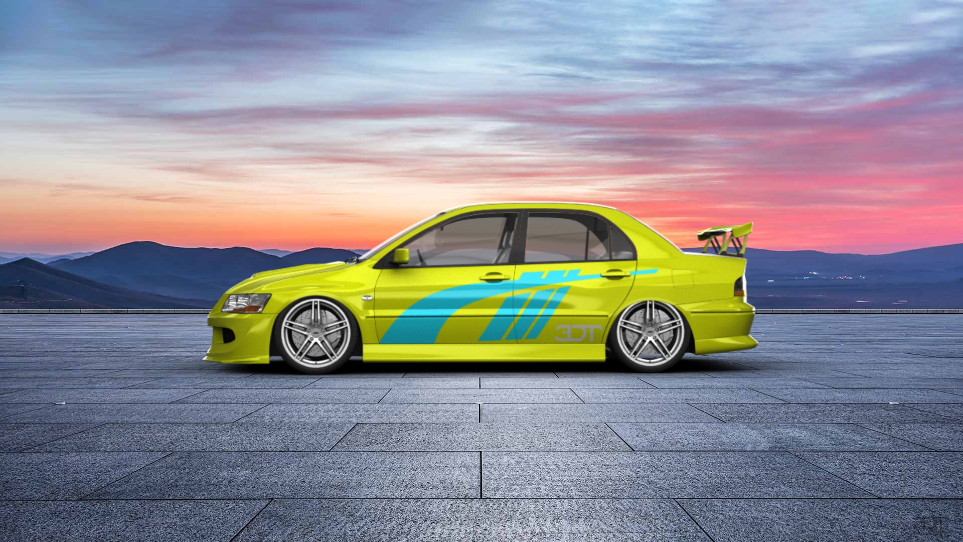 Mitsubishi Lancer Evo VII sedan 2001 tuning