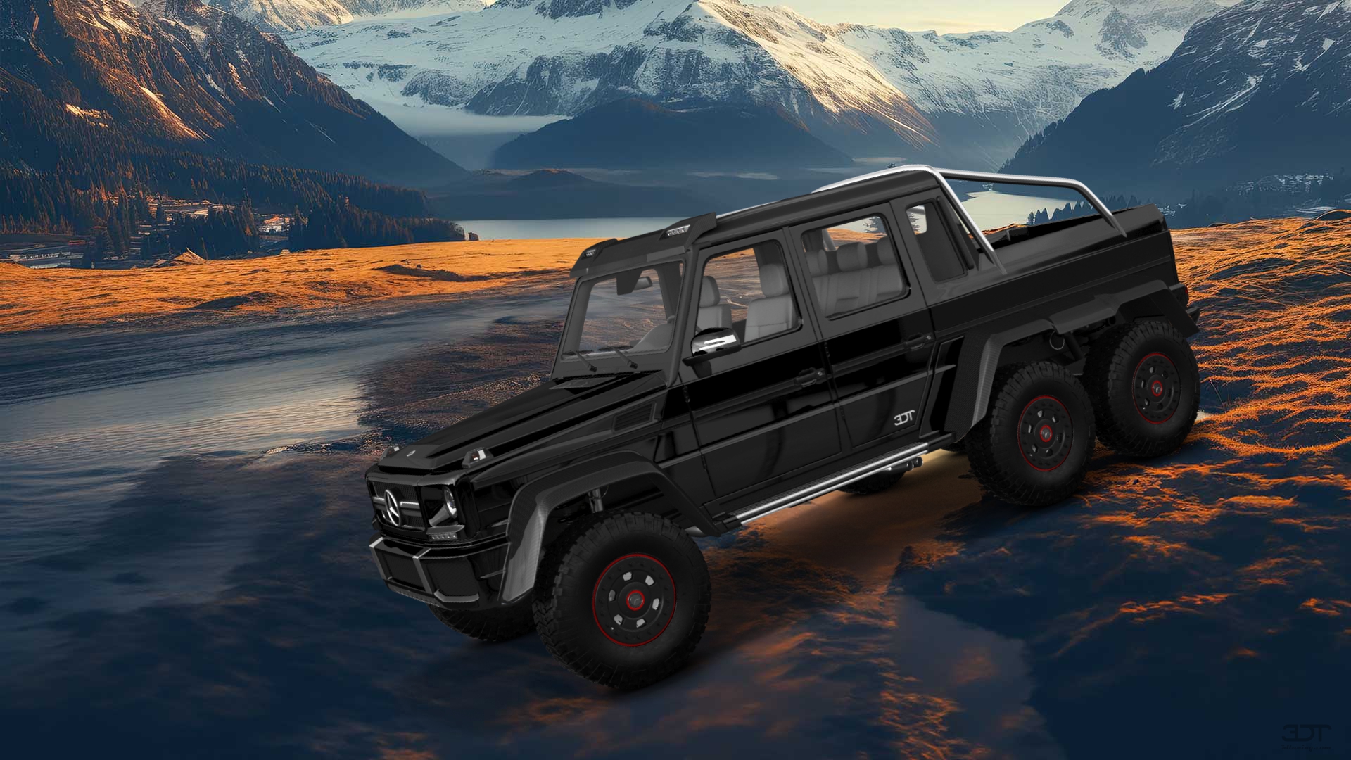 Mercedes G 63 AMG 6x6 4 Door pickup truck 2013 tuning