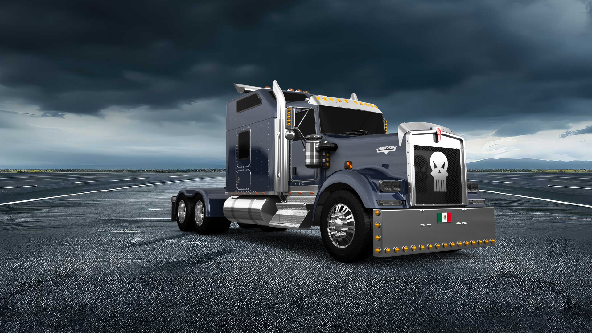 Kenworth W900 Sleeper Cab Truck 2015 tuning
