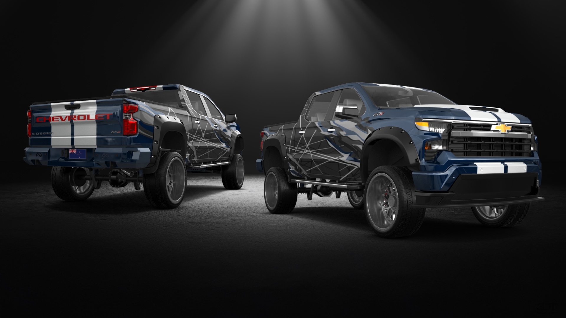 Chevrolet Silverado 1500 Crew Cab 5.8 ft box 4 Door pickup truck 2023 tuning