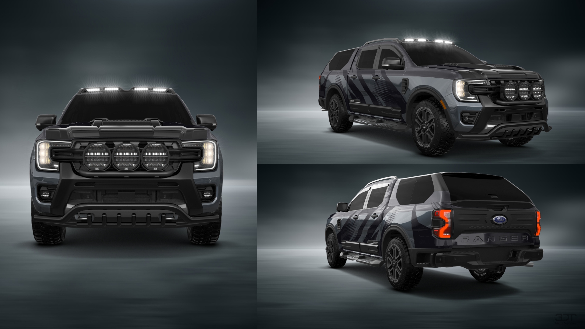 Ford Ranger 4 Door pickup truck 2022 tuning