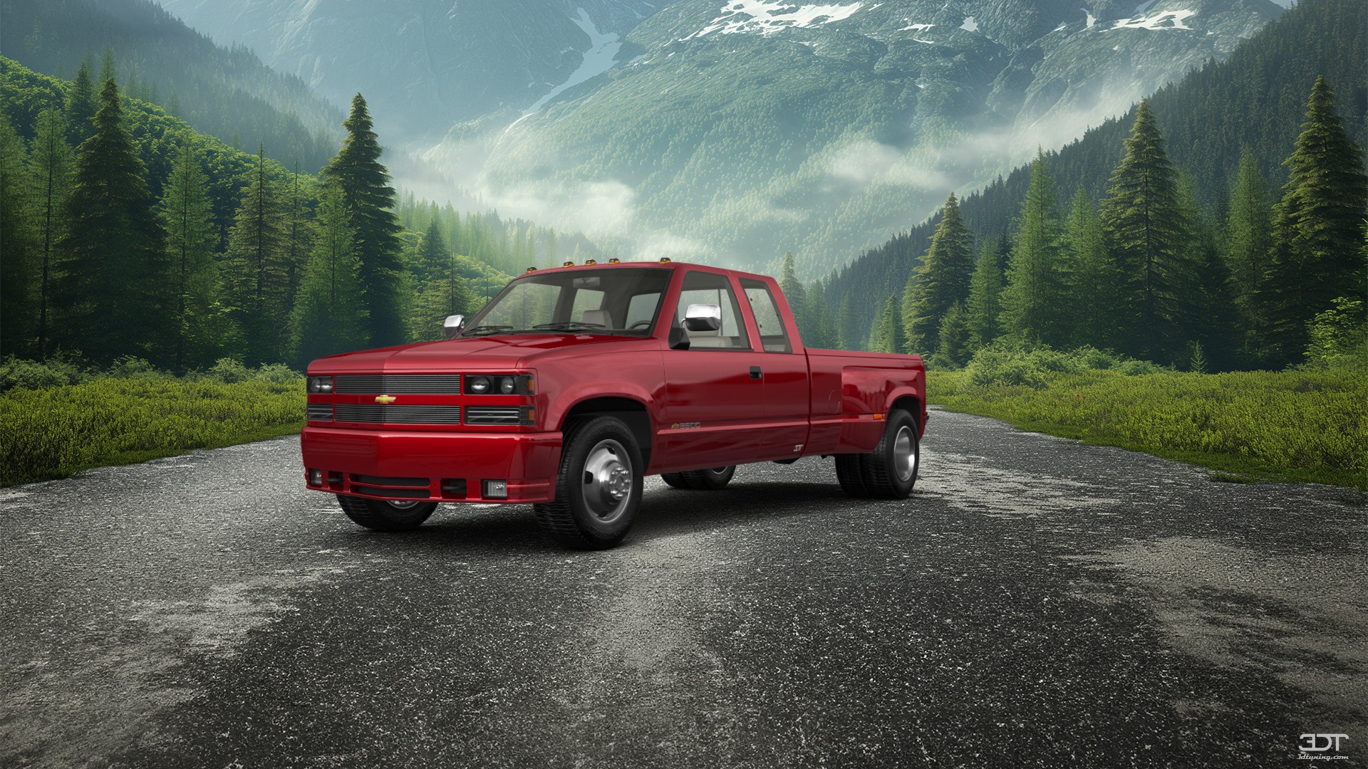 Chevrolet K3500 Extended Cab Pickup Truck 1988