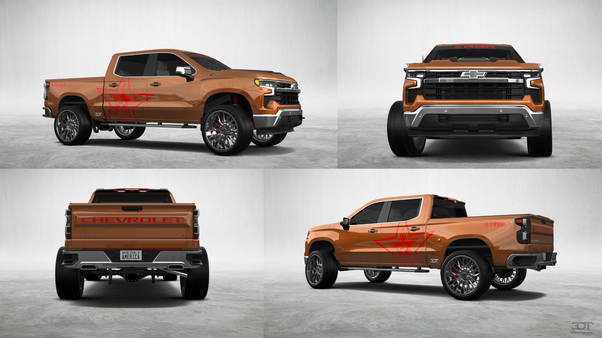 Chevrolet Silverado 1500 Crew Cab 5.8 ft box 4 Door pickup truck 2023 Images