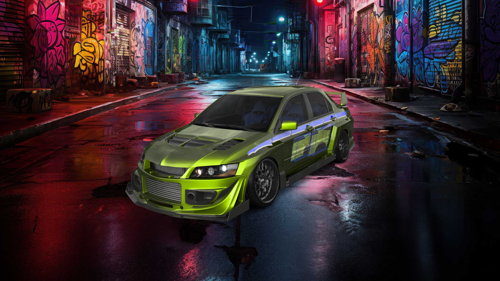 Mitsubishi Lancer Evo IX 4 Door Saloon 2005 tuning