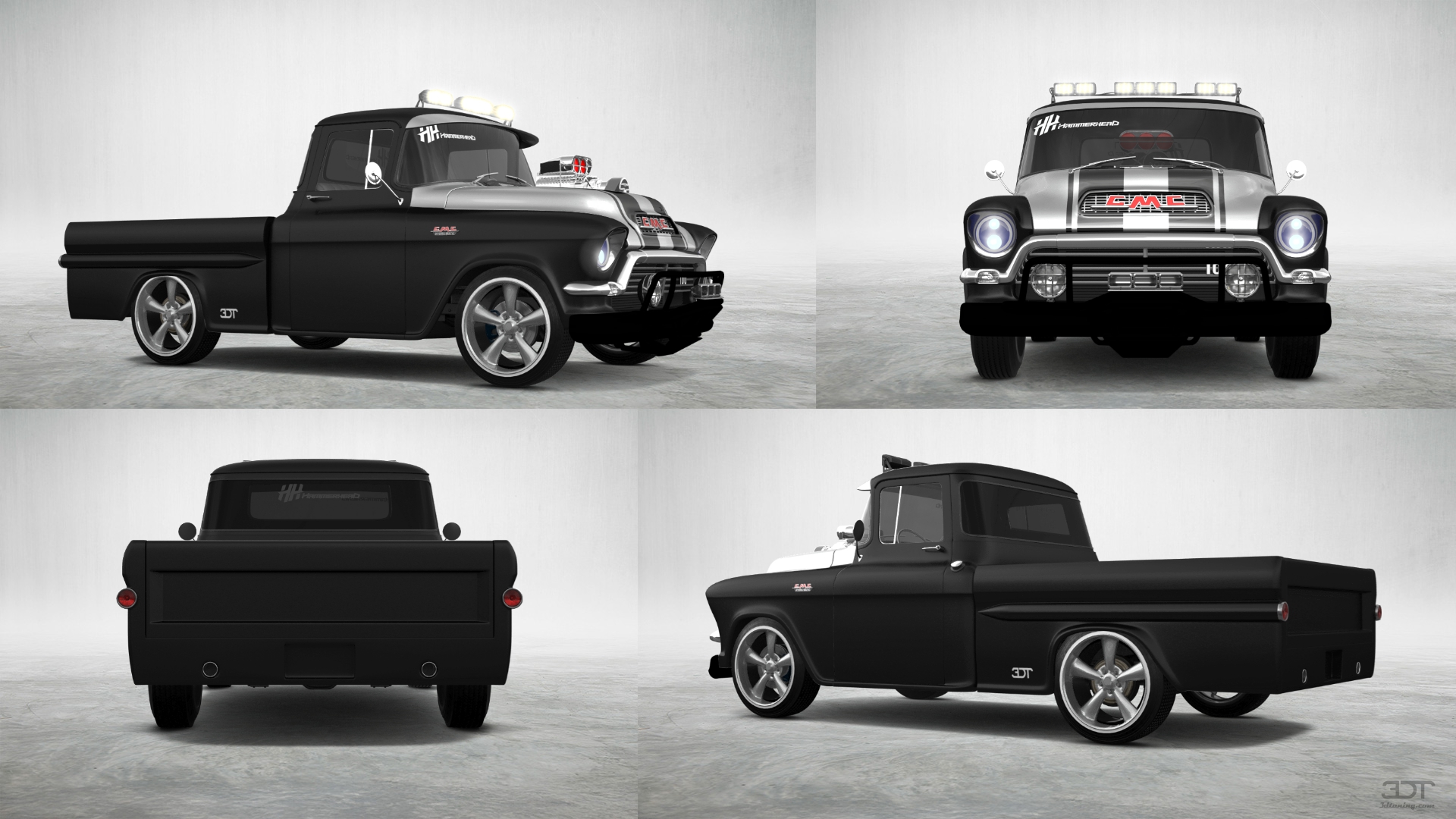 GMC 100 Stepside 2 Door pickup truck 1957 tuning