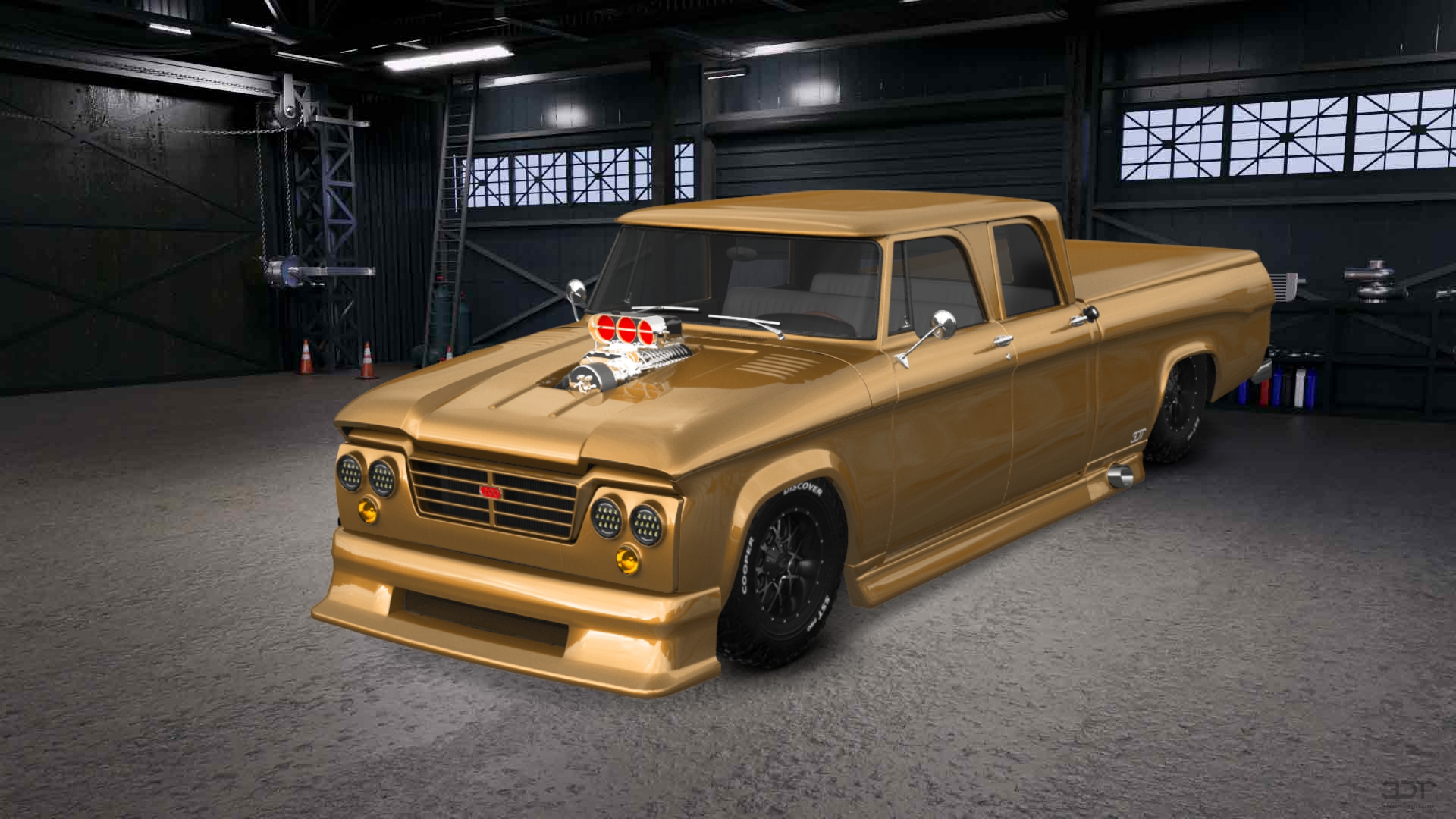 Dodge Power Wagon 4 Door pickup truck 1964 tuning