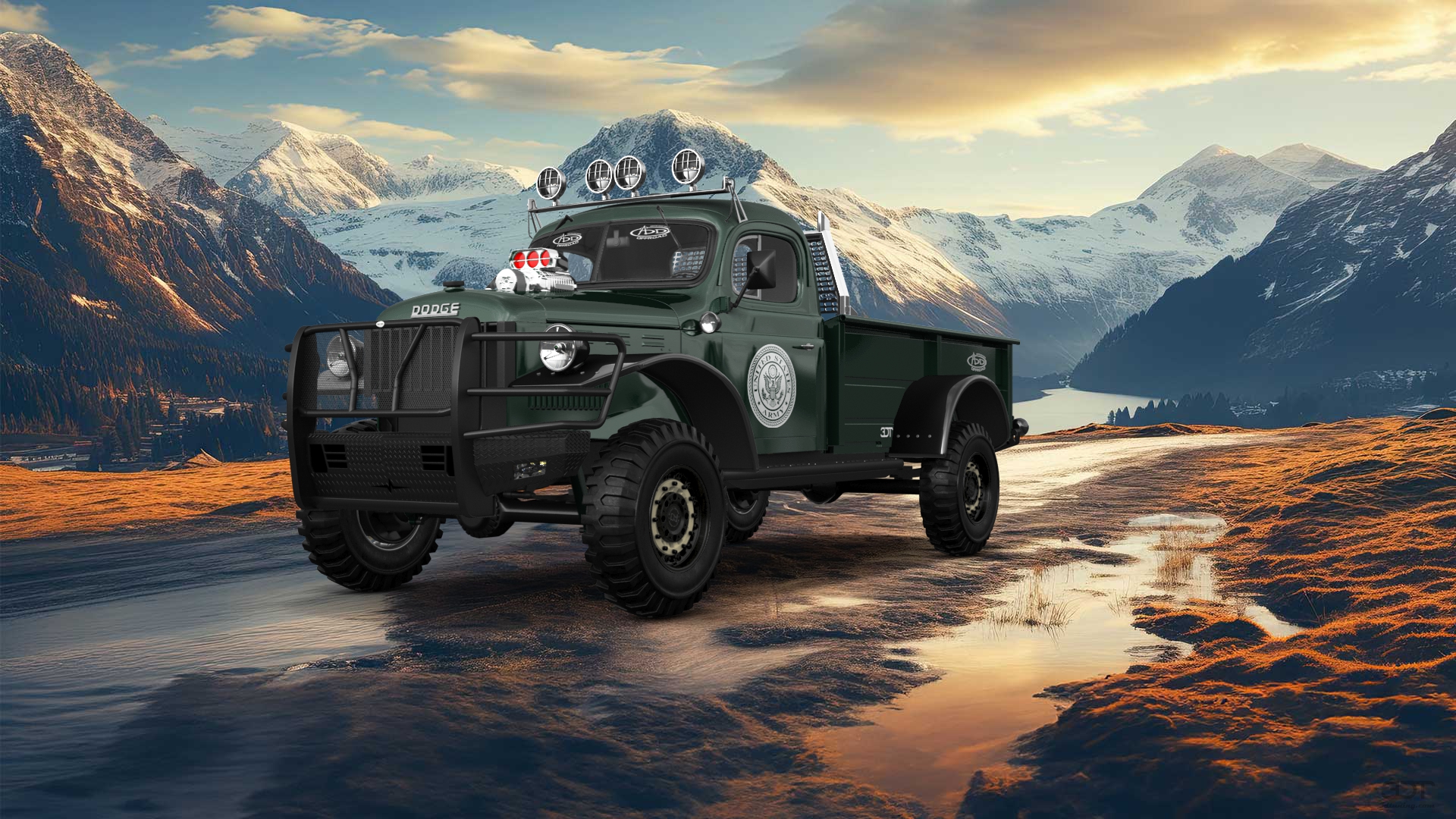 Dodge Power Wagon 2 Door pickup truck 1947 tuning