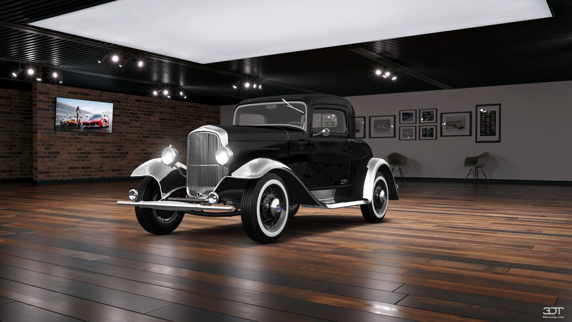 Tuning Ford Model B Deluxe 2 Door Coupe 1932