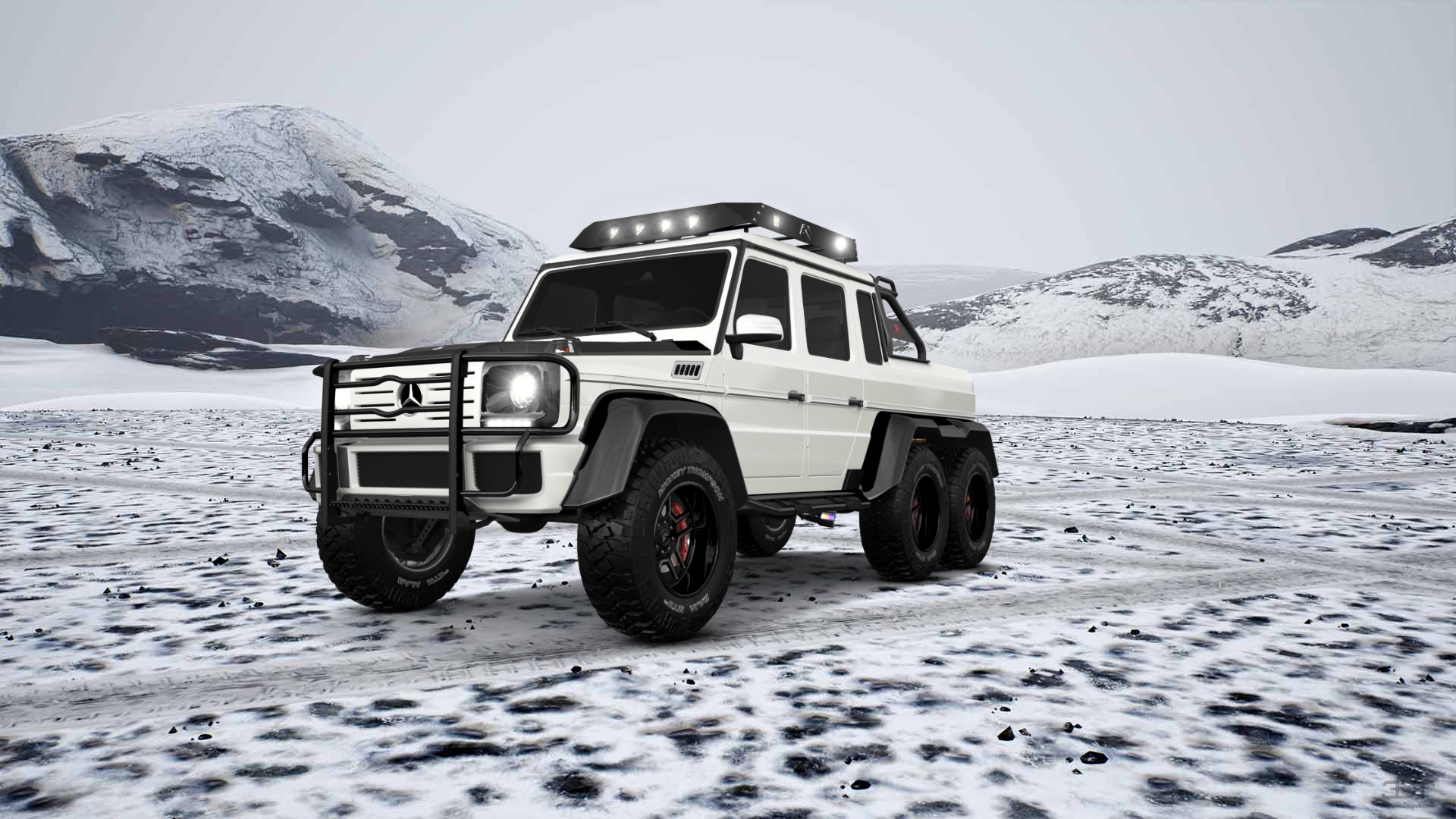 Mercedes G 63 AMG 6x6 4 Door pickup truck 2013 tuning
