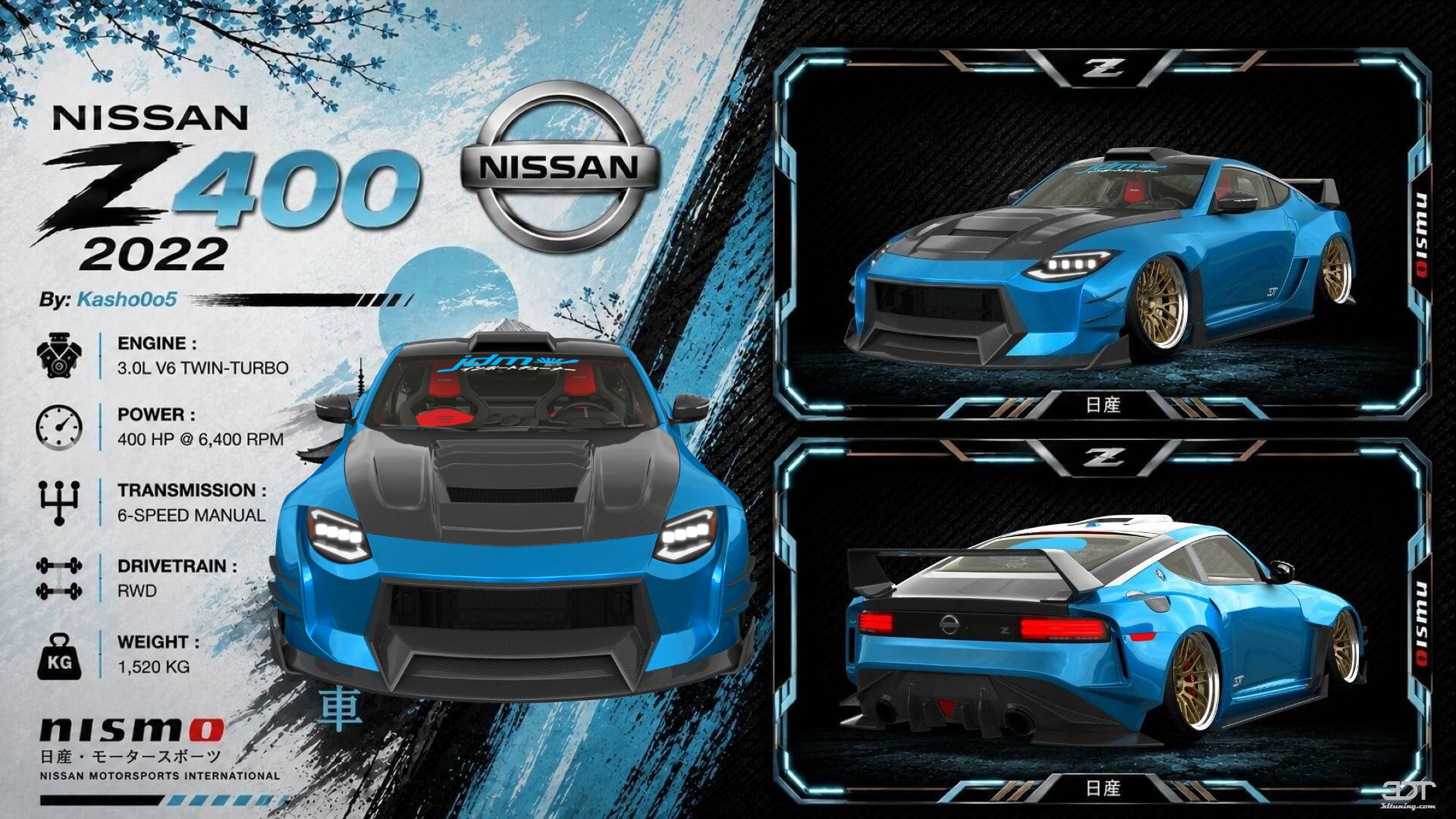 Tuning Nissan Z 2 door fastback coupe 2022