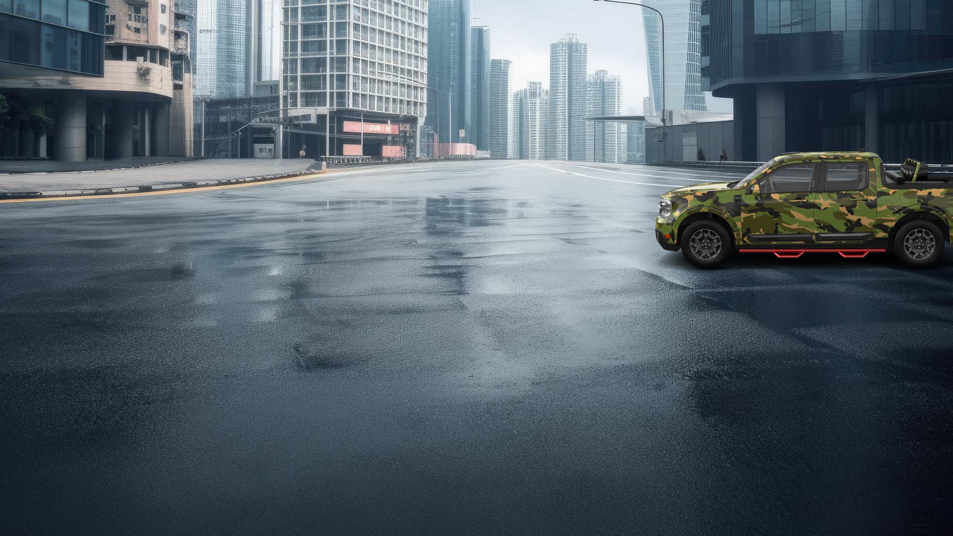 Ford Maverick 4 Door pickup truck 2022 tuning