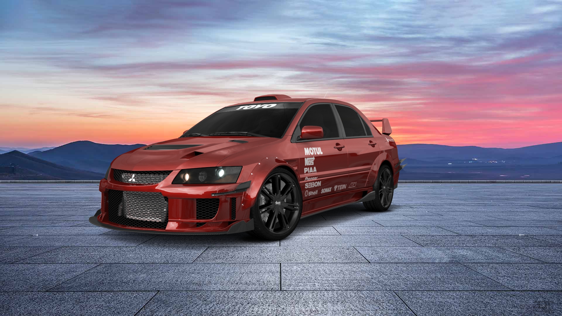 Mitsubishi Lancer Evo IX 4 Door Saloon 2005 tuning