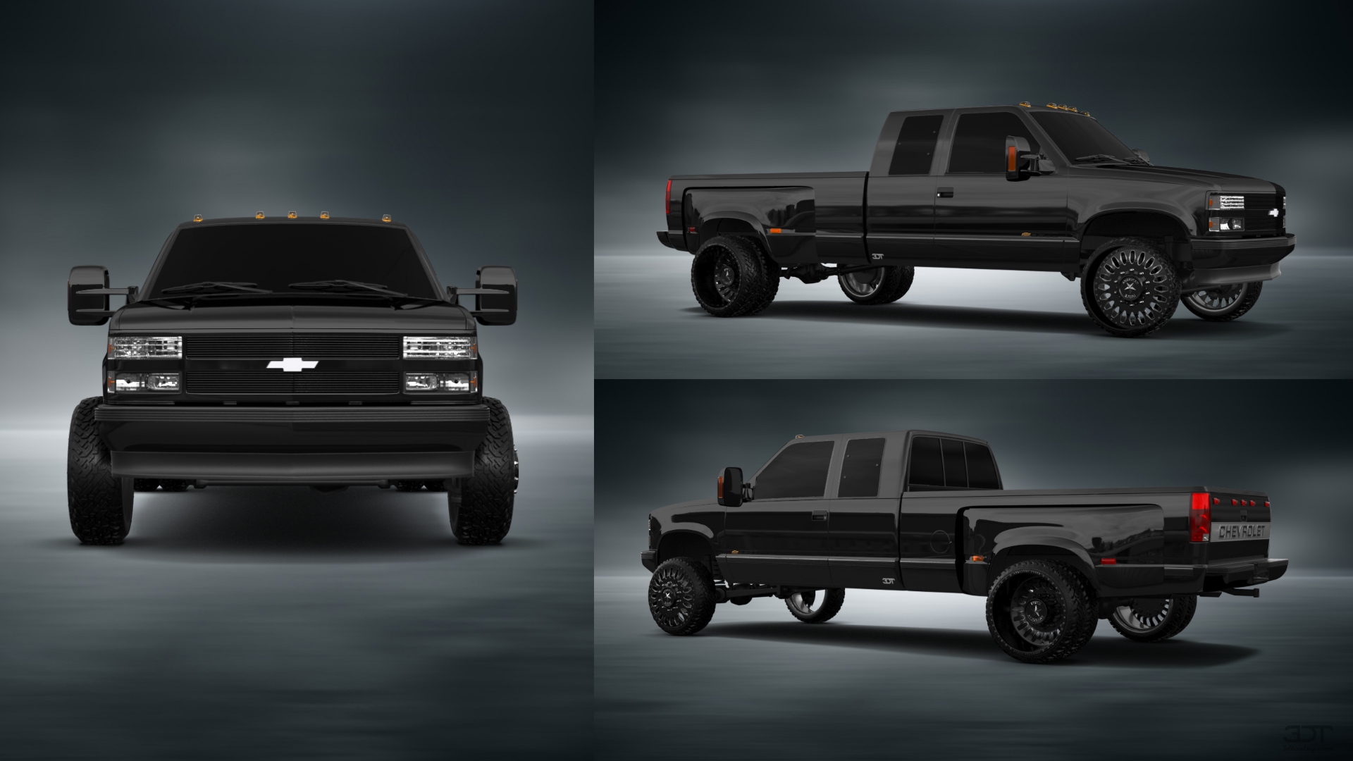 Chevrolet K3500 Extended Cab Pickup Truck 1988