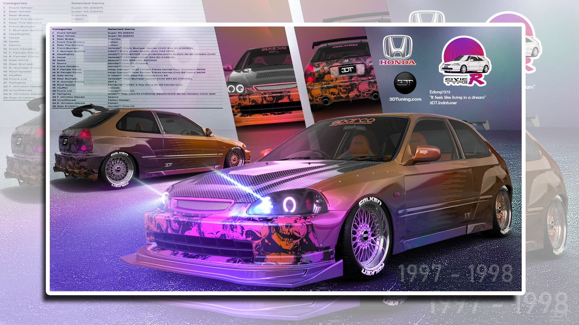 Honda Civic 3 Door Hatchback 1997