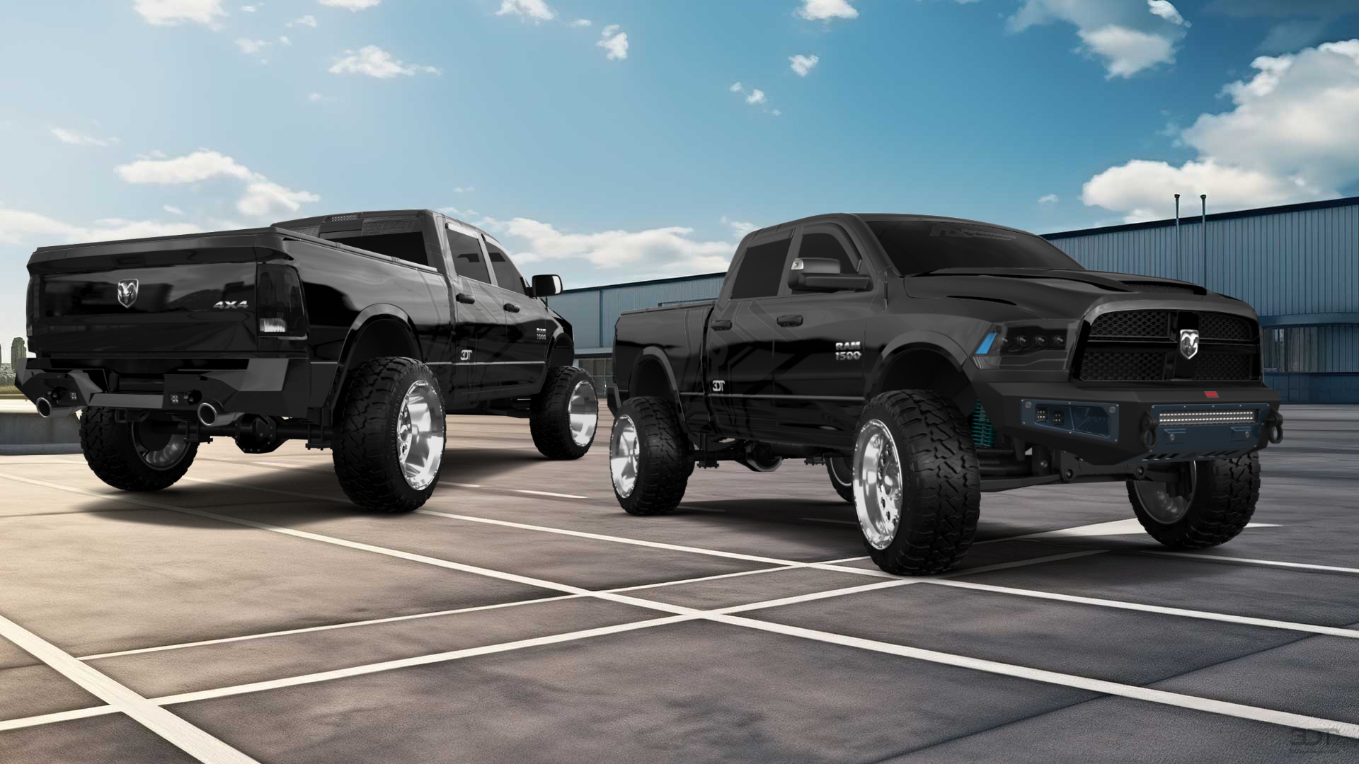 Dodge Ram 1500 Crew Cab 6.4 ft box 4 Door pickup truck 2009 tuning