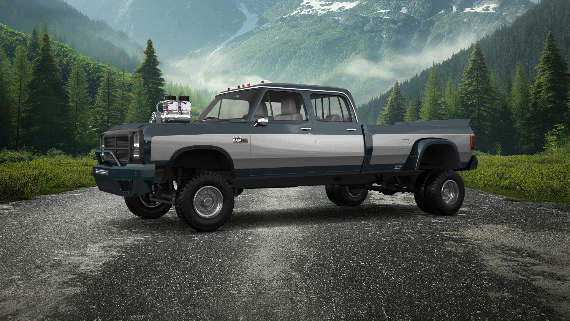 Dodge Ram 350 4 Door pickup truck 1991 tuning