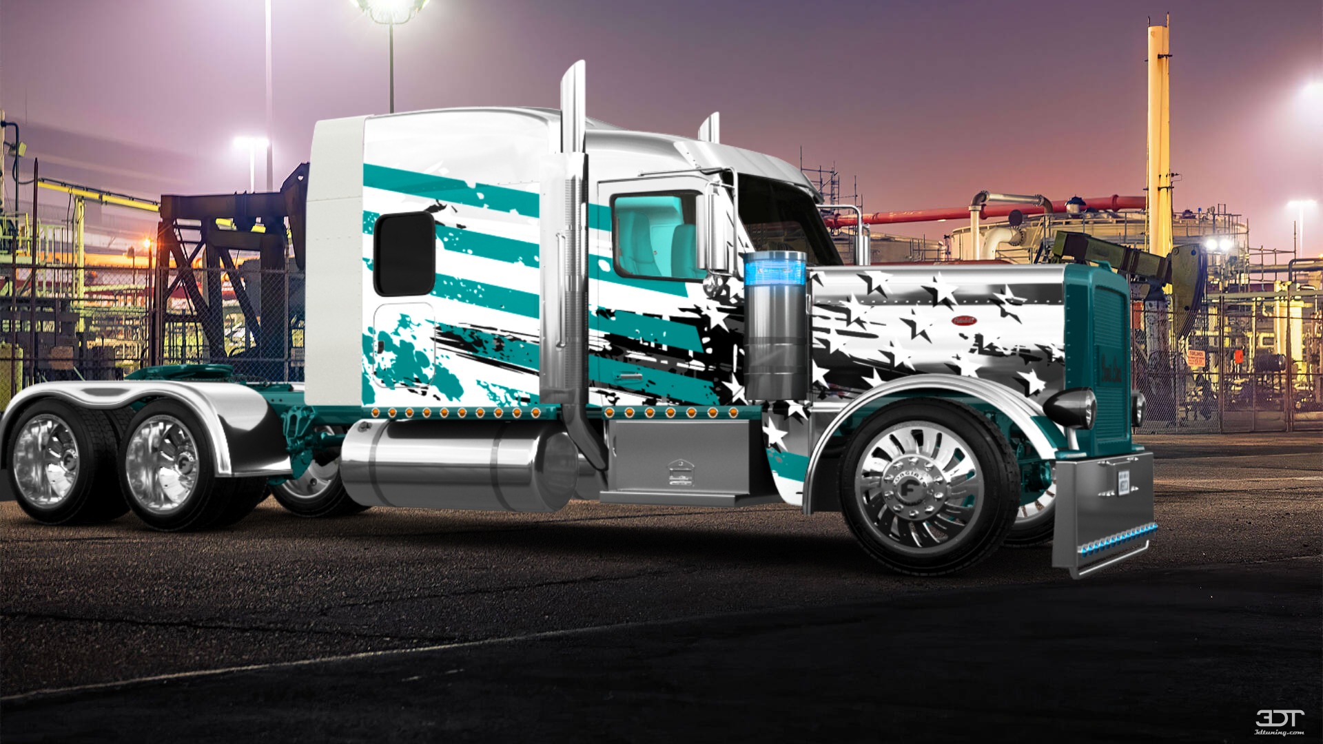 Tuning Peterbilt 589 Sleeper Cab Truck 2024