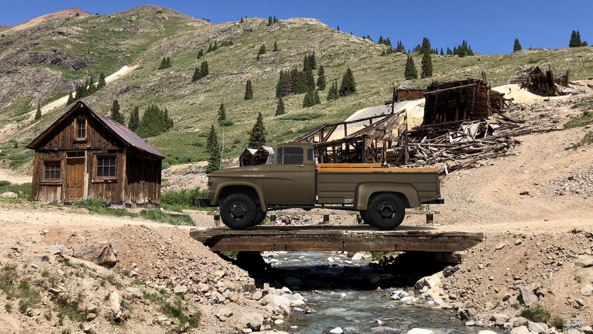 Dodge Power Wagon W300 2 Door pickup truck 1958