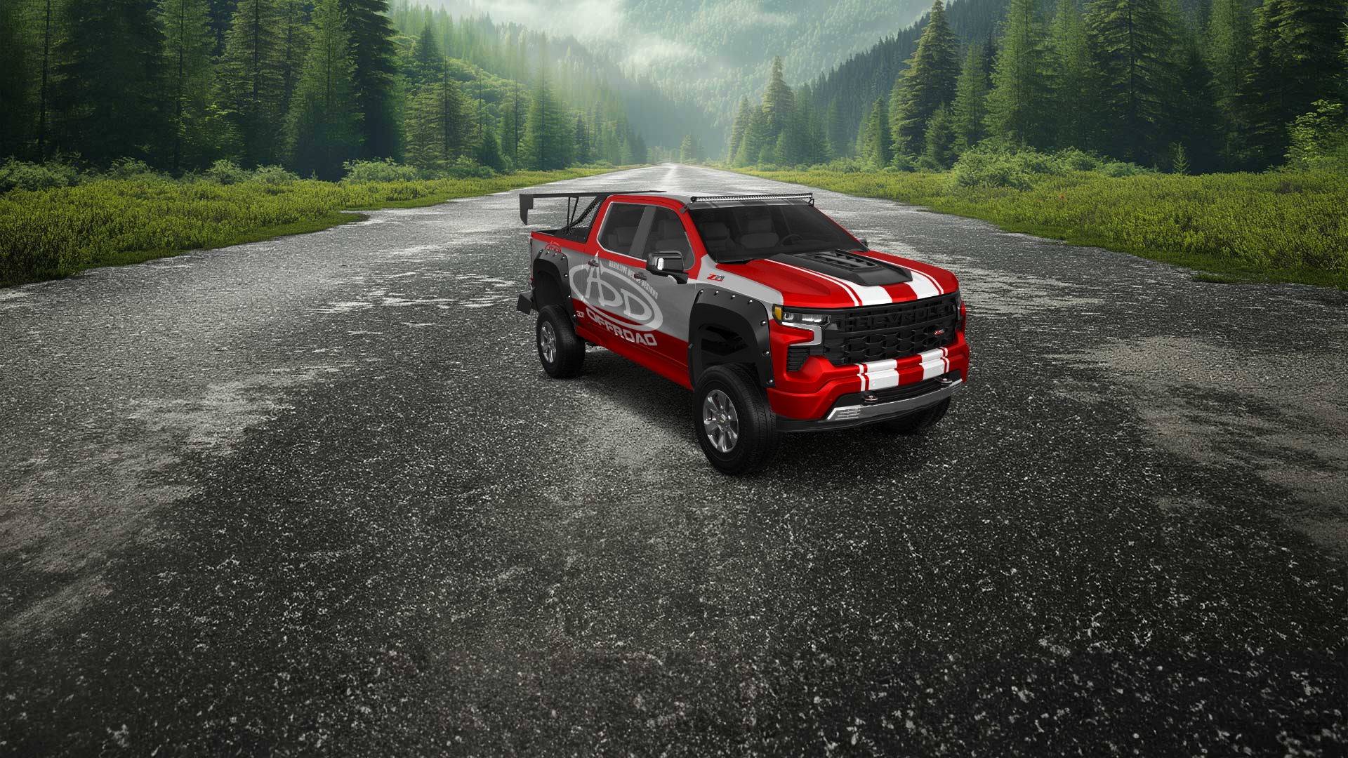 Chevrolet Silverado 1500 Crew Cab 5.8 ft box 4 Door pickup truck 2023 tuning