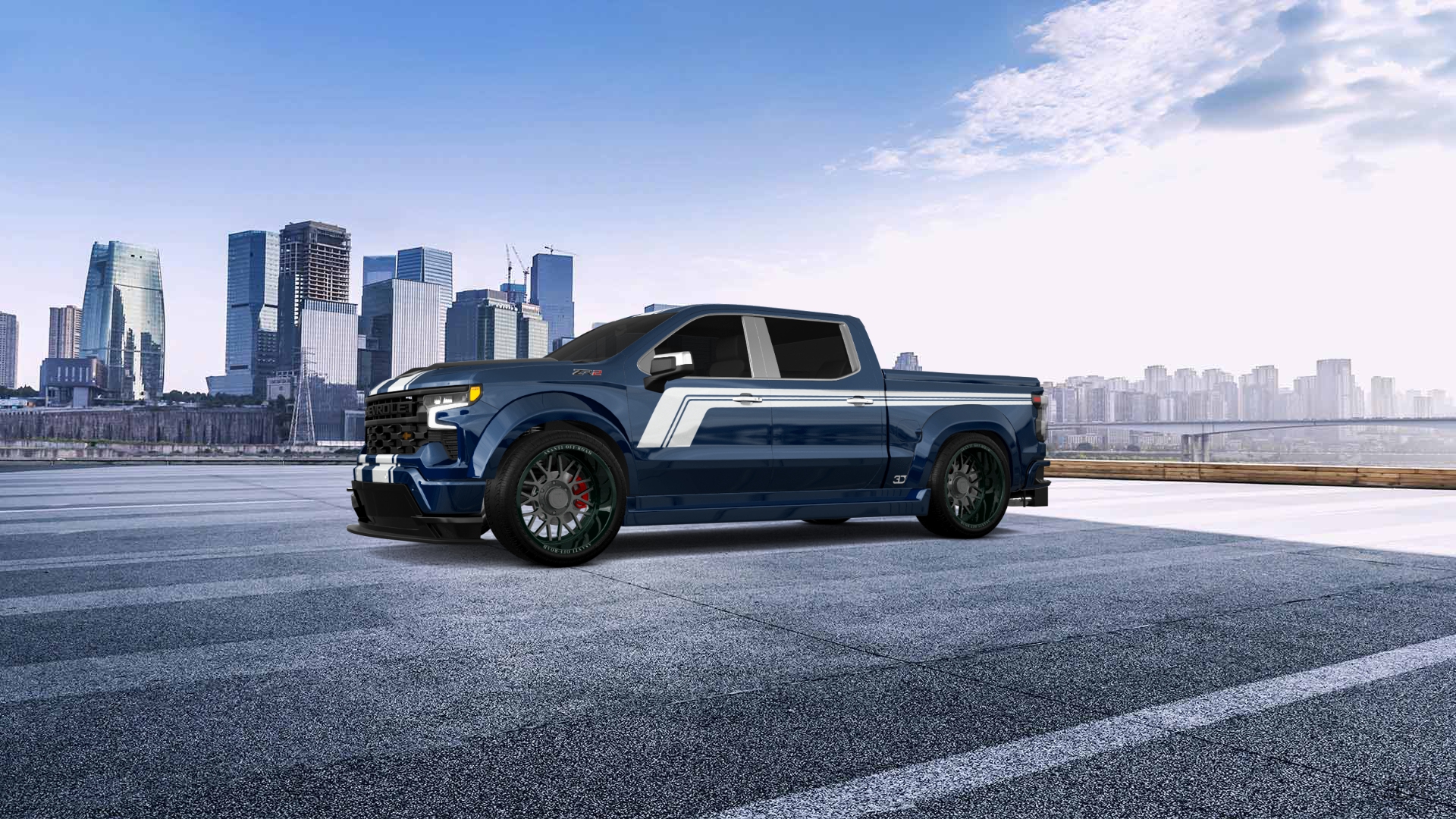 Chevrolet Silverado 1500 Crew Cab 5.8 ft box 4 Door pickup truck 2023 tuning