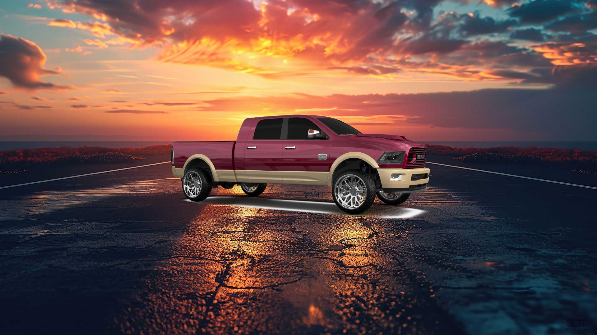 Dodge Ram 2500 Mega Cab 6.4 ft box 4 Door pickup truck 2010