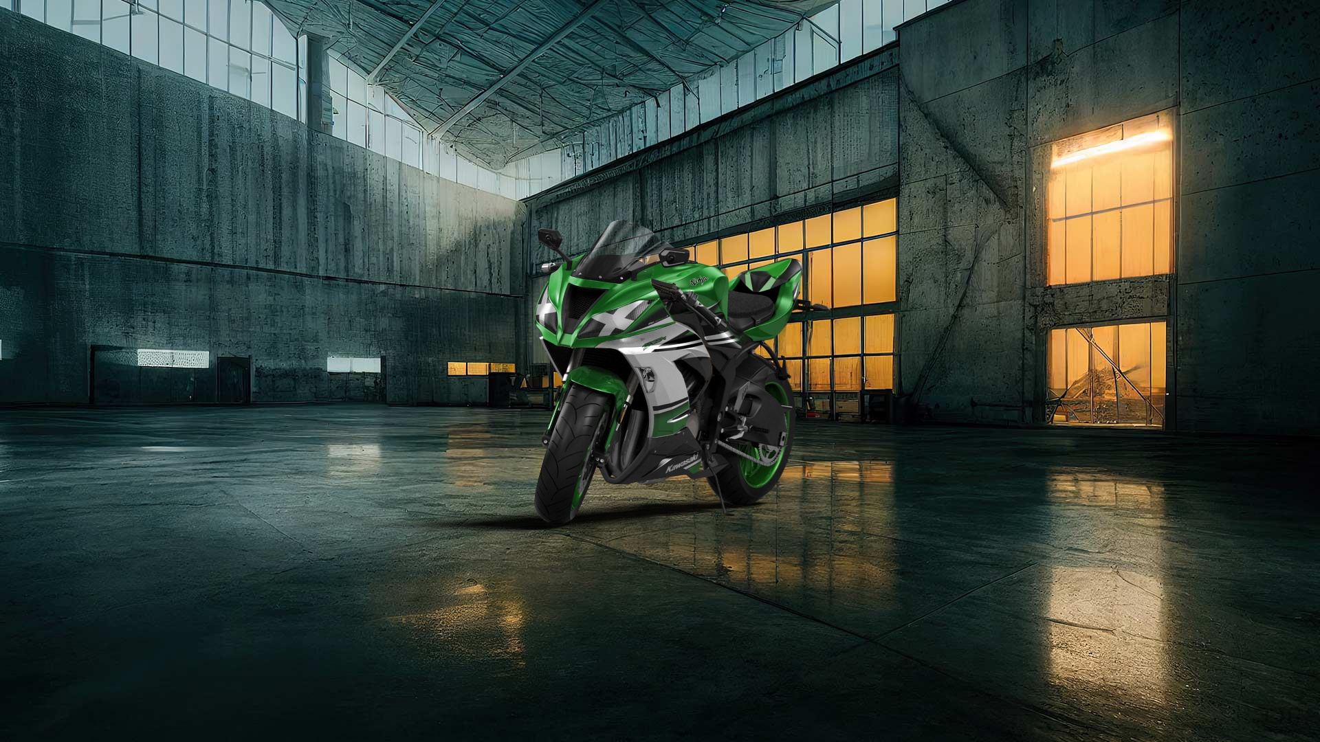 Kawasaki Ninja ZX 6R Sport Bike 2015 tuning
