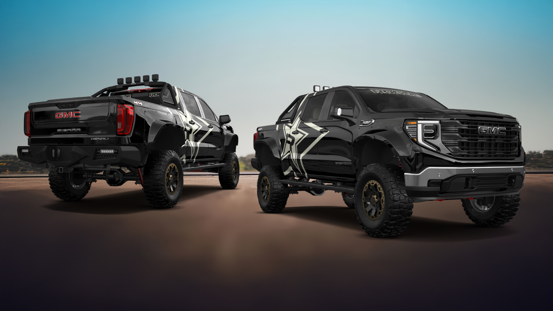 GMC Sierra 1500 Crew Cab 5.8 ft box 4 Door pickup truck 2023 tuning