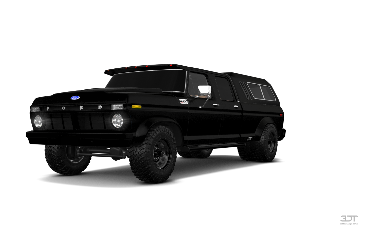 Tuning Ford F-350 Dually 4 Door pickup truck 1973