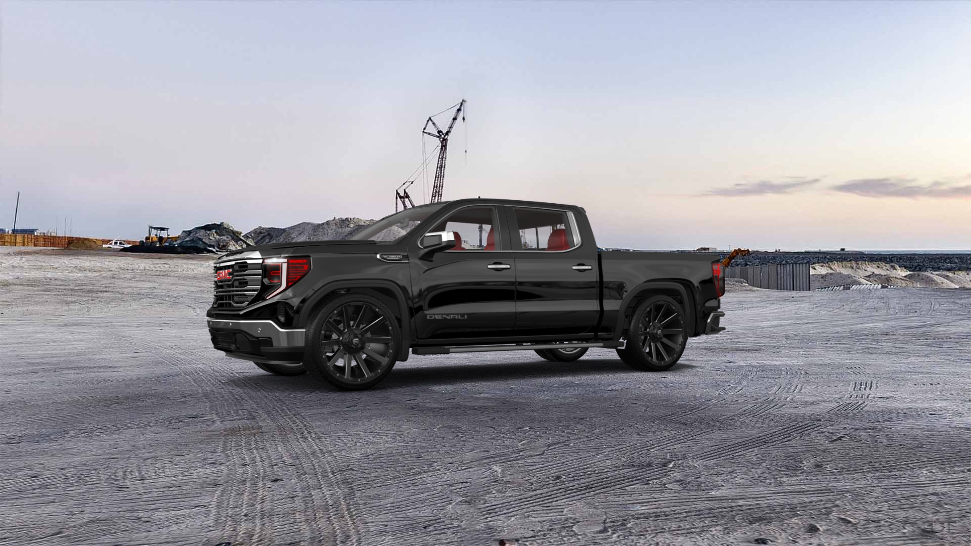 GMC Sierra 1500 Crew Cab 5.8 ft box 4 Door pickup truck 2023 tuning