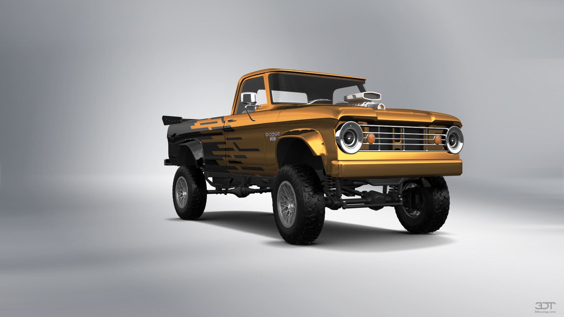 Dodge Power Wagon W200 2 Door pickup truck 1966 tuning