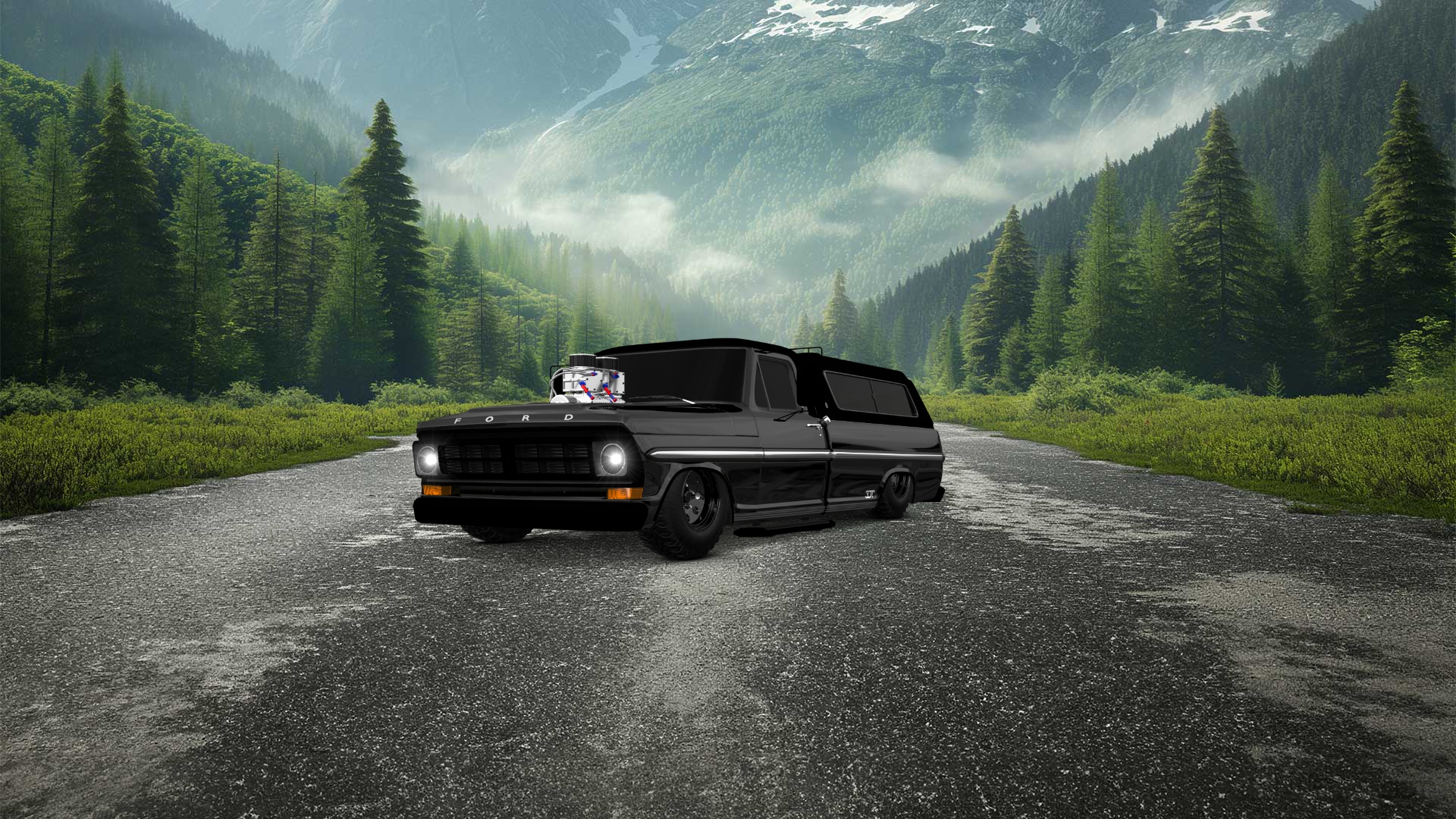 Ford F-250 2 Door pickup truck 1971